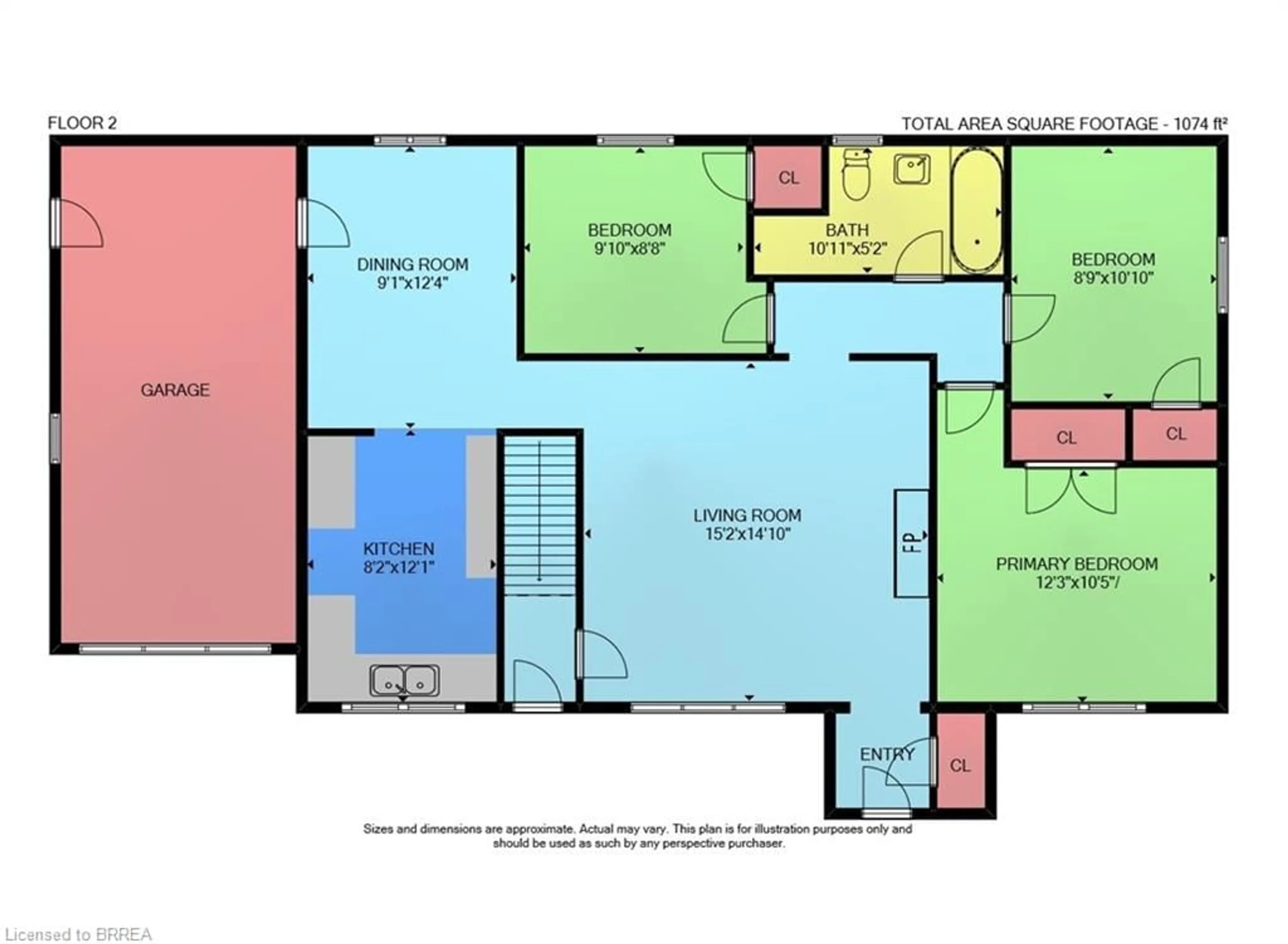 Floor plan for 1338 Monterey Ave, Hamilton Ontario L8K 1P6
