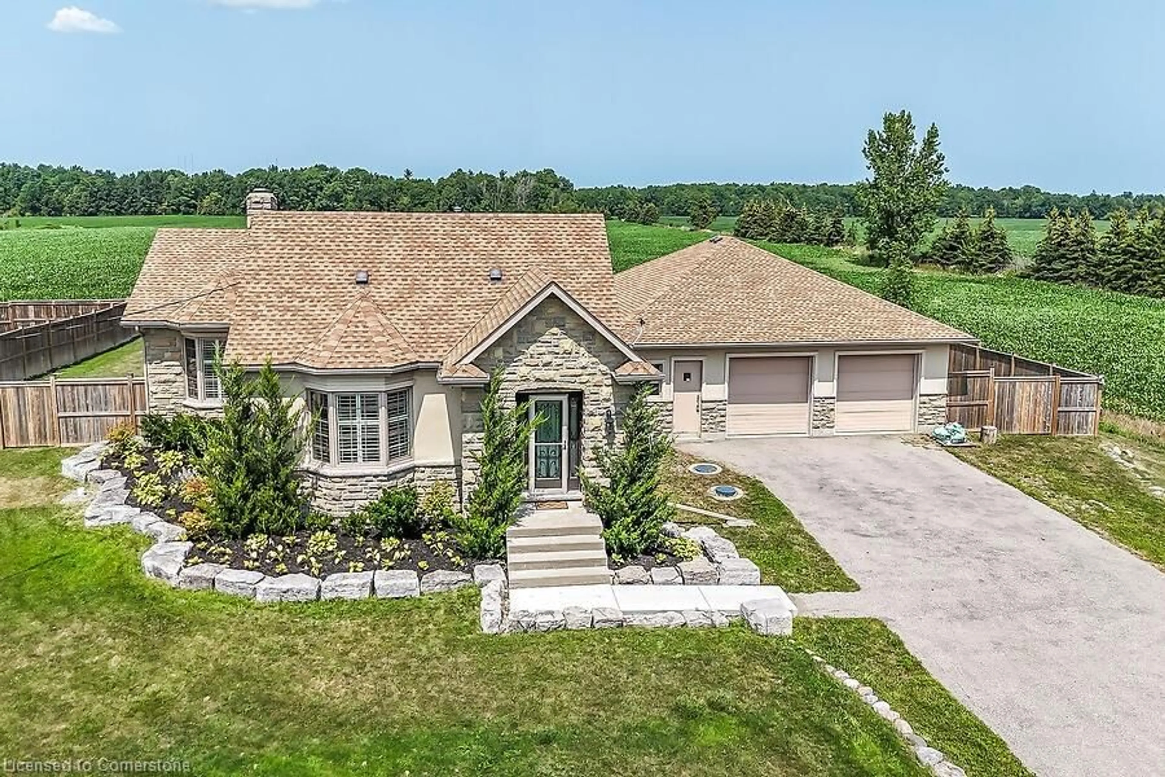 A pic from outside/outdoor area/front of a property/back of a property/a pic from drone, street for 1434 Kirk Rd, Binbrook Ontario L0R 1C0