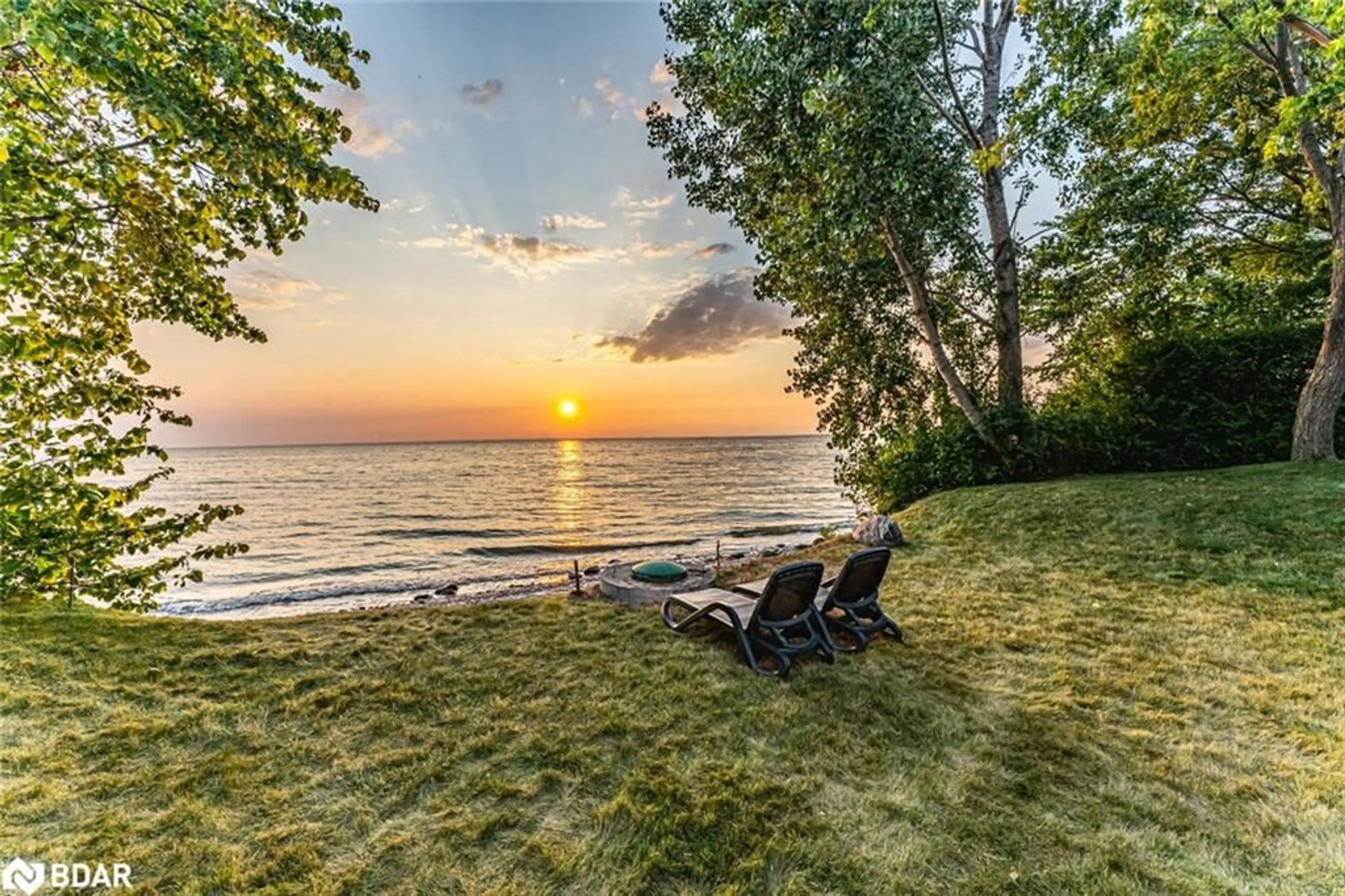 Patio, water/lake/river/ocean view for 1338 Spyglass Point Road, Brechin Ontario L0K 1B0