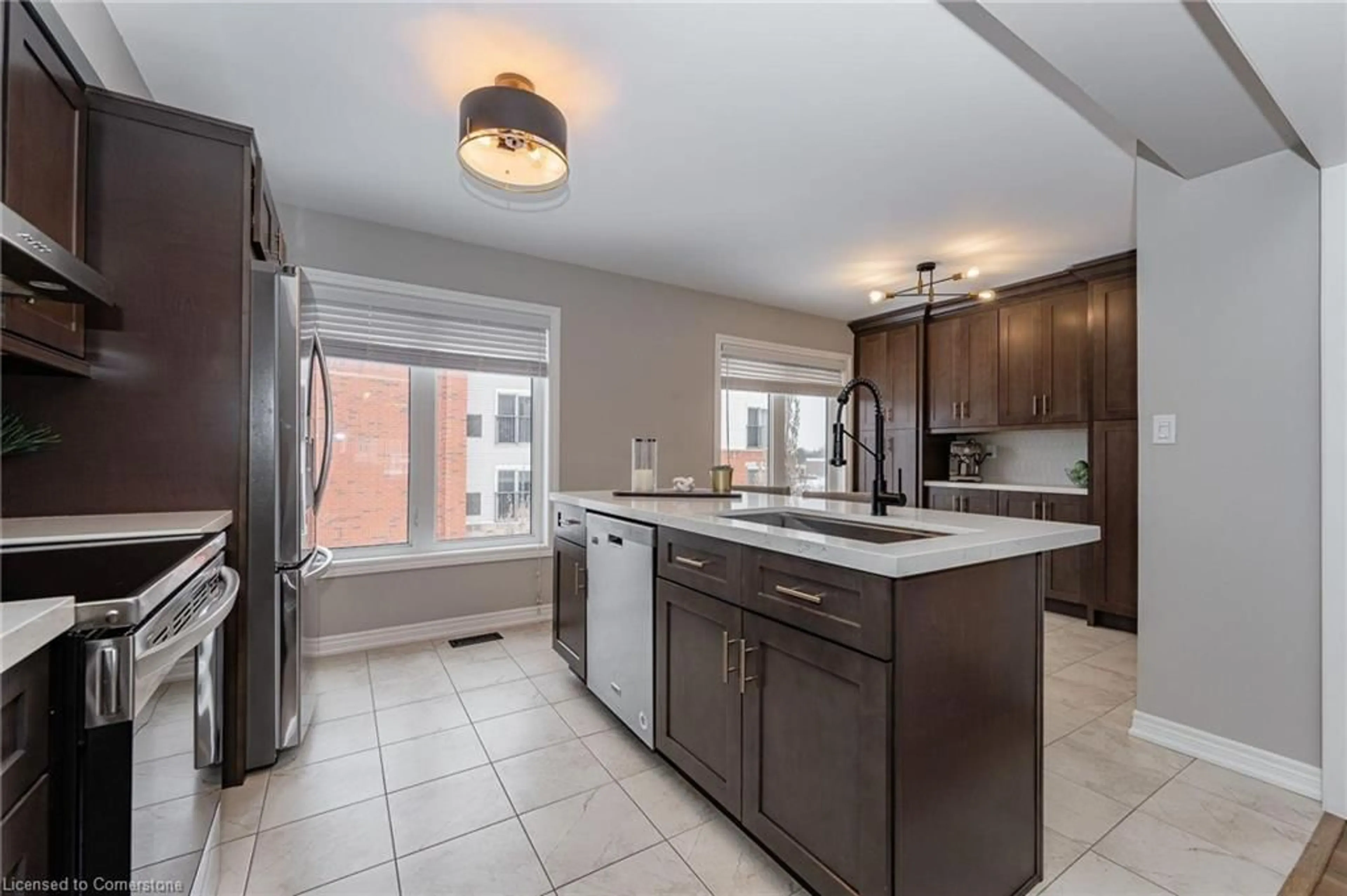 Open concept kitchen, ceramic/tile floor for 395 Linden Dr #2, Cambridge Ontario N3H 0C8
