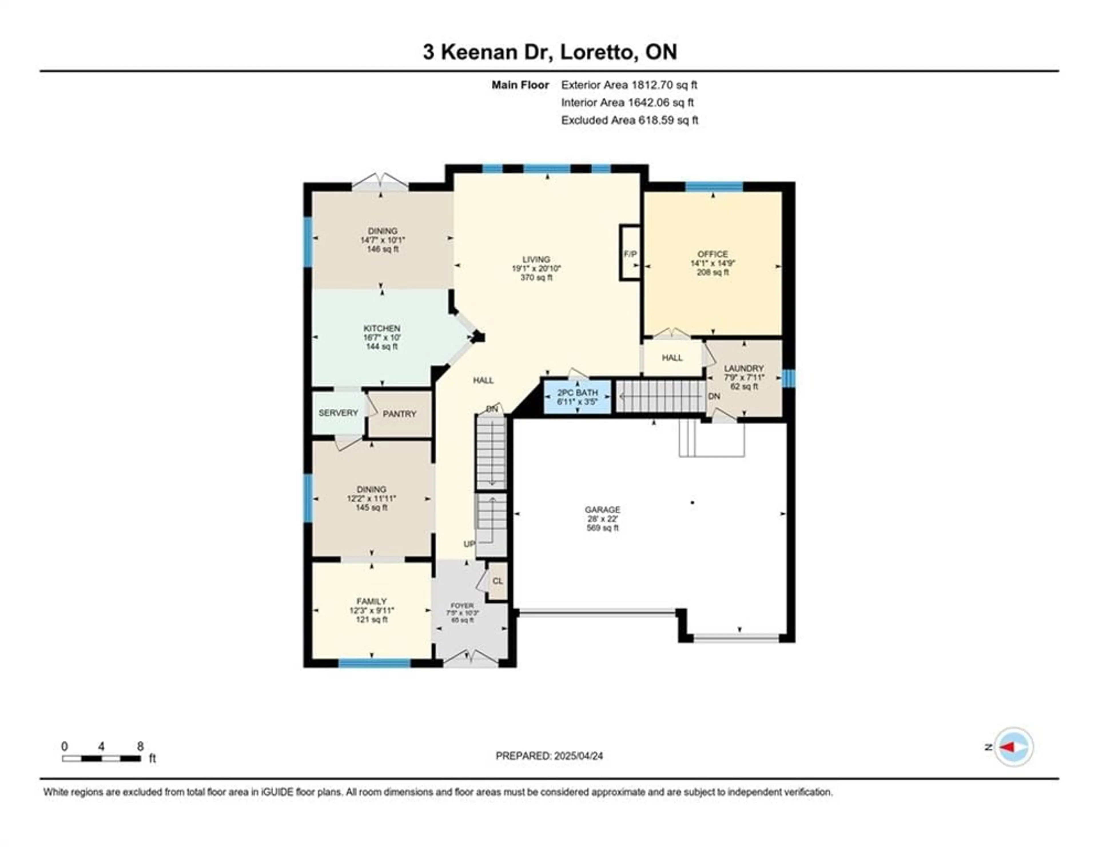 Floor plan for 3 Keenan Drive Dr, Loretto Ontario L0G 1L0