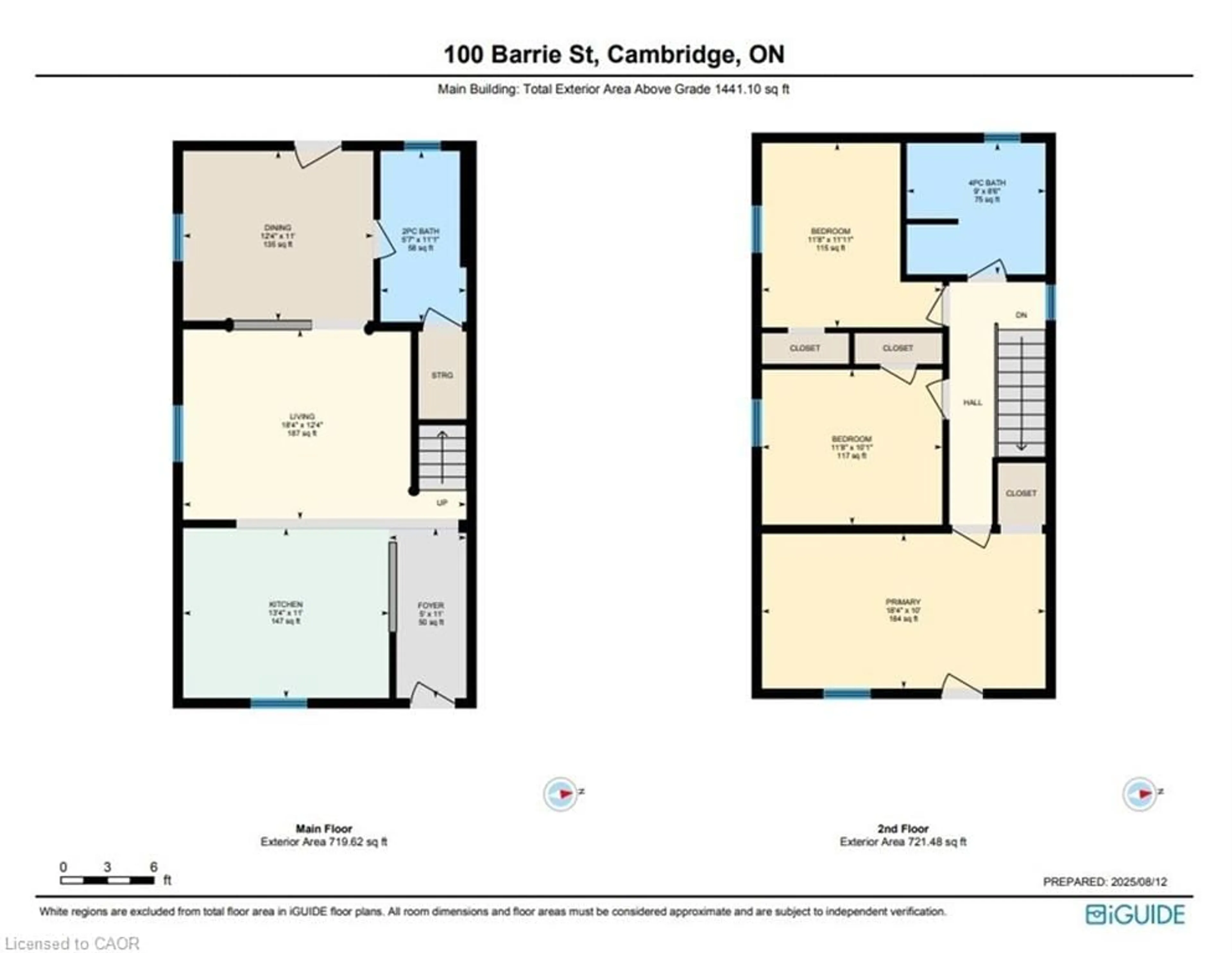 Floor plan for 100 Barrie St, Cambridge Ontario N1S 3A9