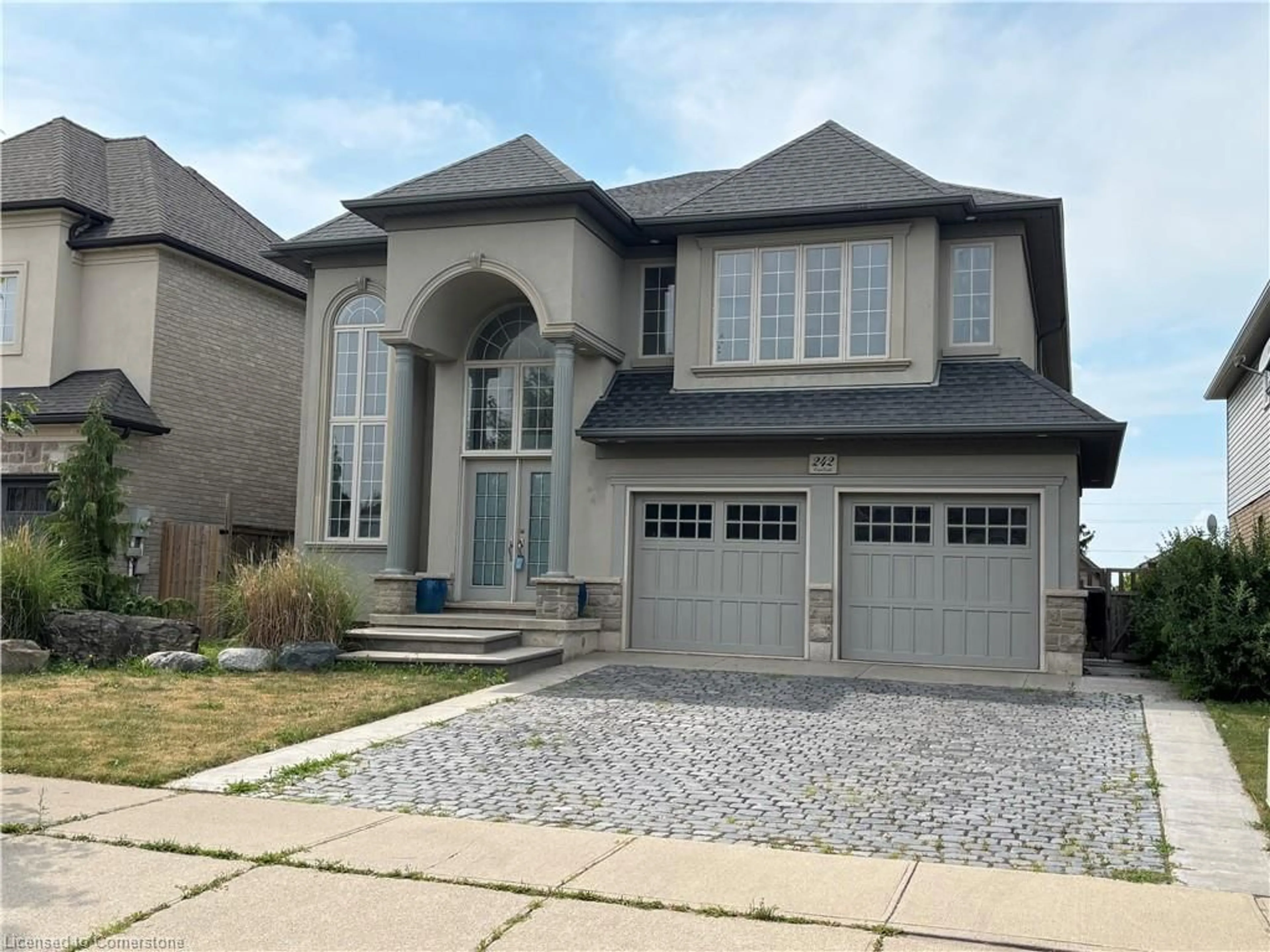 Home with brick exterior material, street for 242 Eringate Dr, Stoney Creek Ontario L8J 3Z2