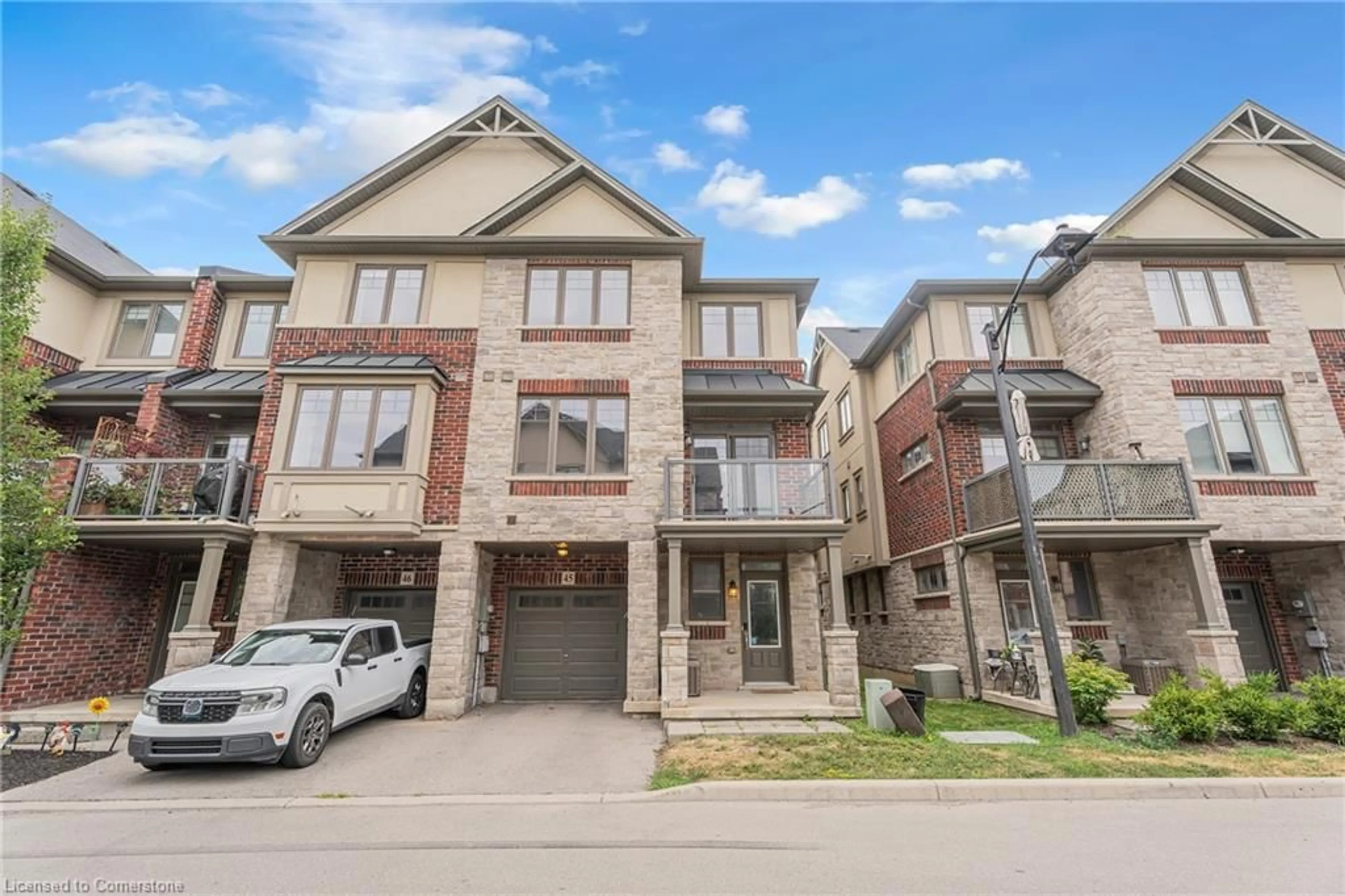 A pic from outside/outdoor area/front of a property/back of a property/a pic from drone, street for 1169 Garner Rd #45, Ancaster Ontario L9G 0G8