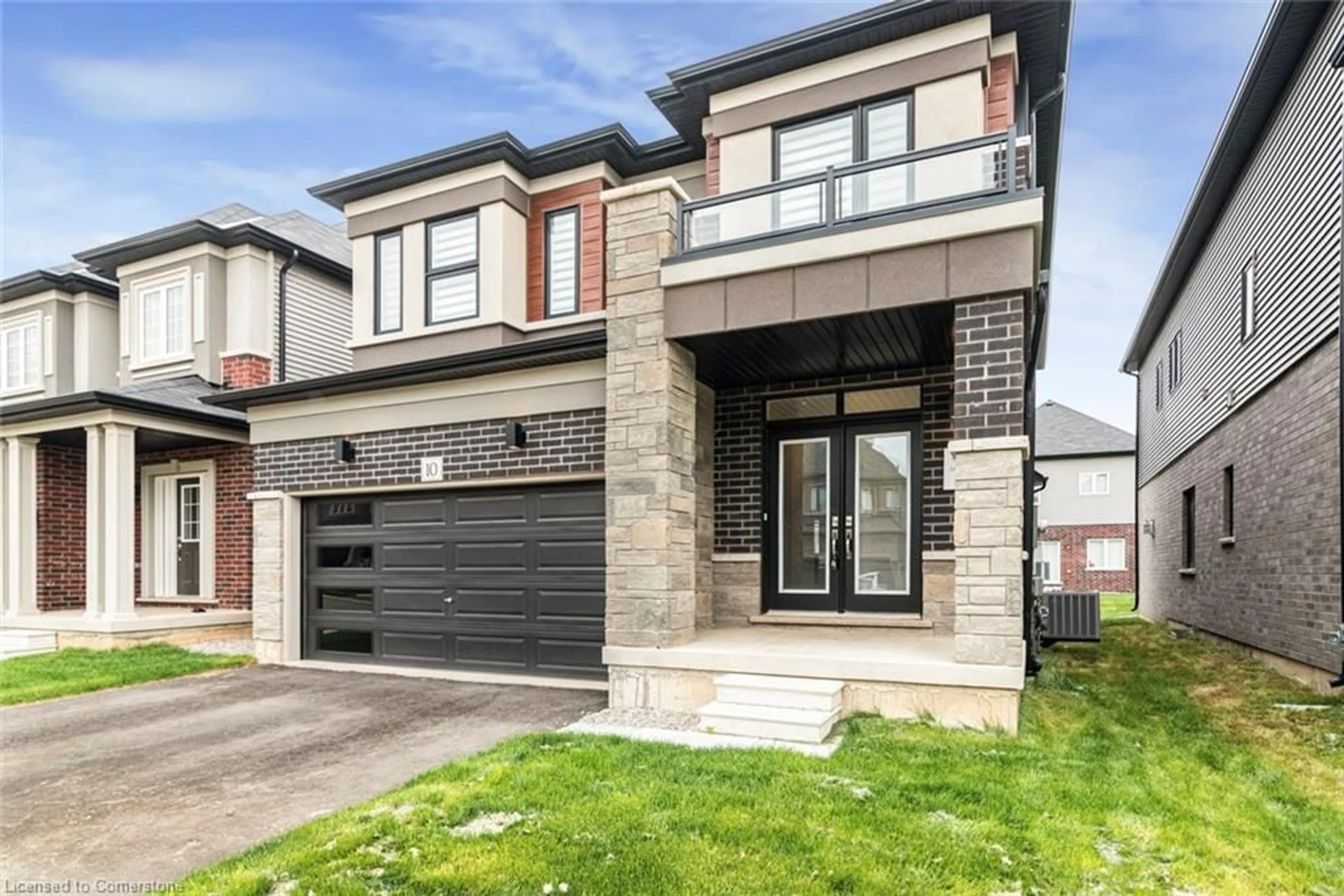 Home with brick exterior material, street for 10 Ingalls Ave, Brantford Ontario N3V 0B2