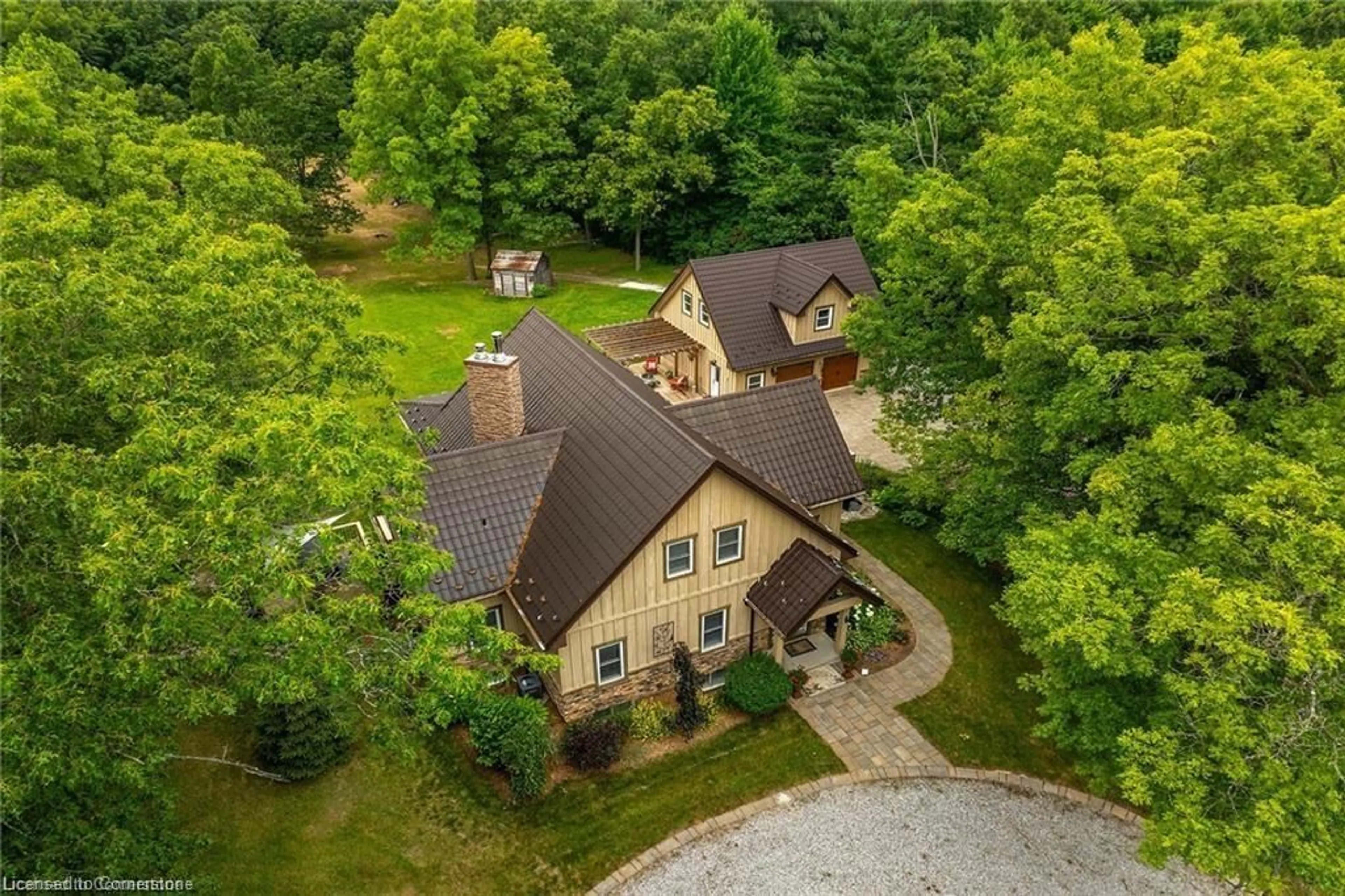 A pic from outside/outdoor area/front of a property/back of a property/a pic from drone, unknown for 971 Char'ville Rd 10 Rd, Simcoe Ontario N3Y 4J9