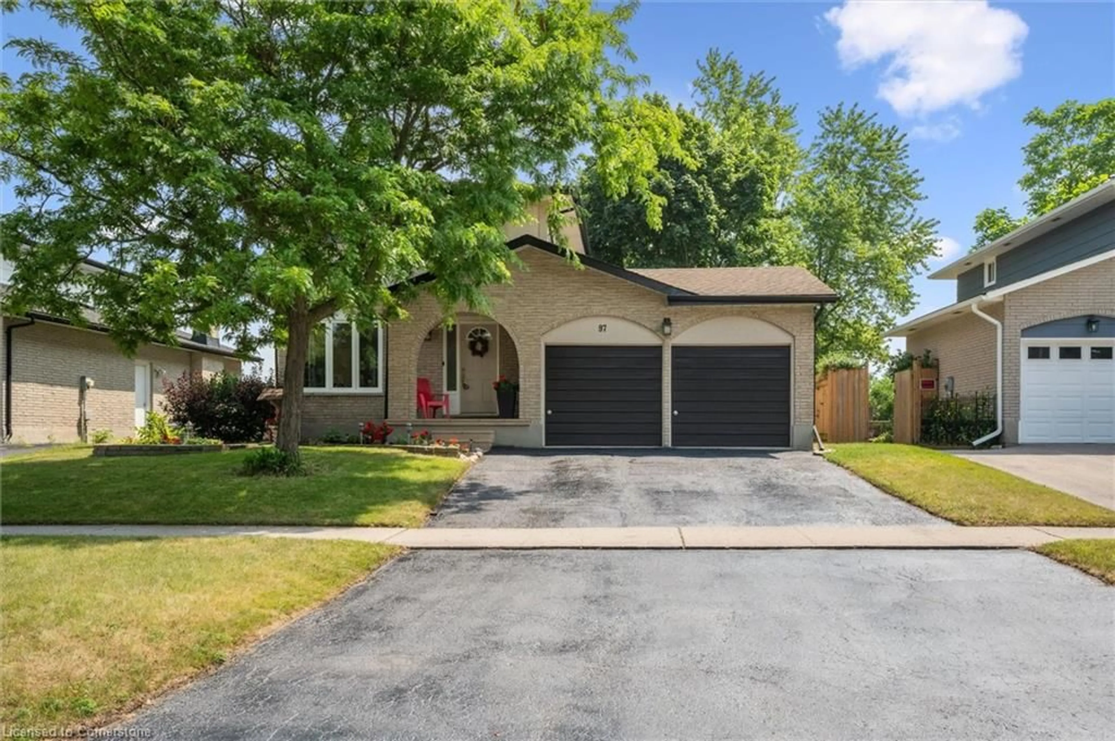 Home with brick exterior material, street for 97 Bechtel Dr, Kitchener Ontario N2P 1S7