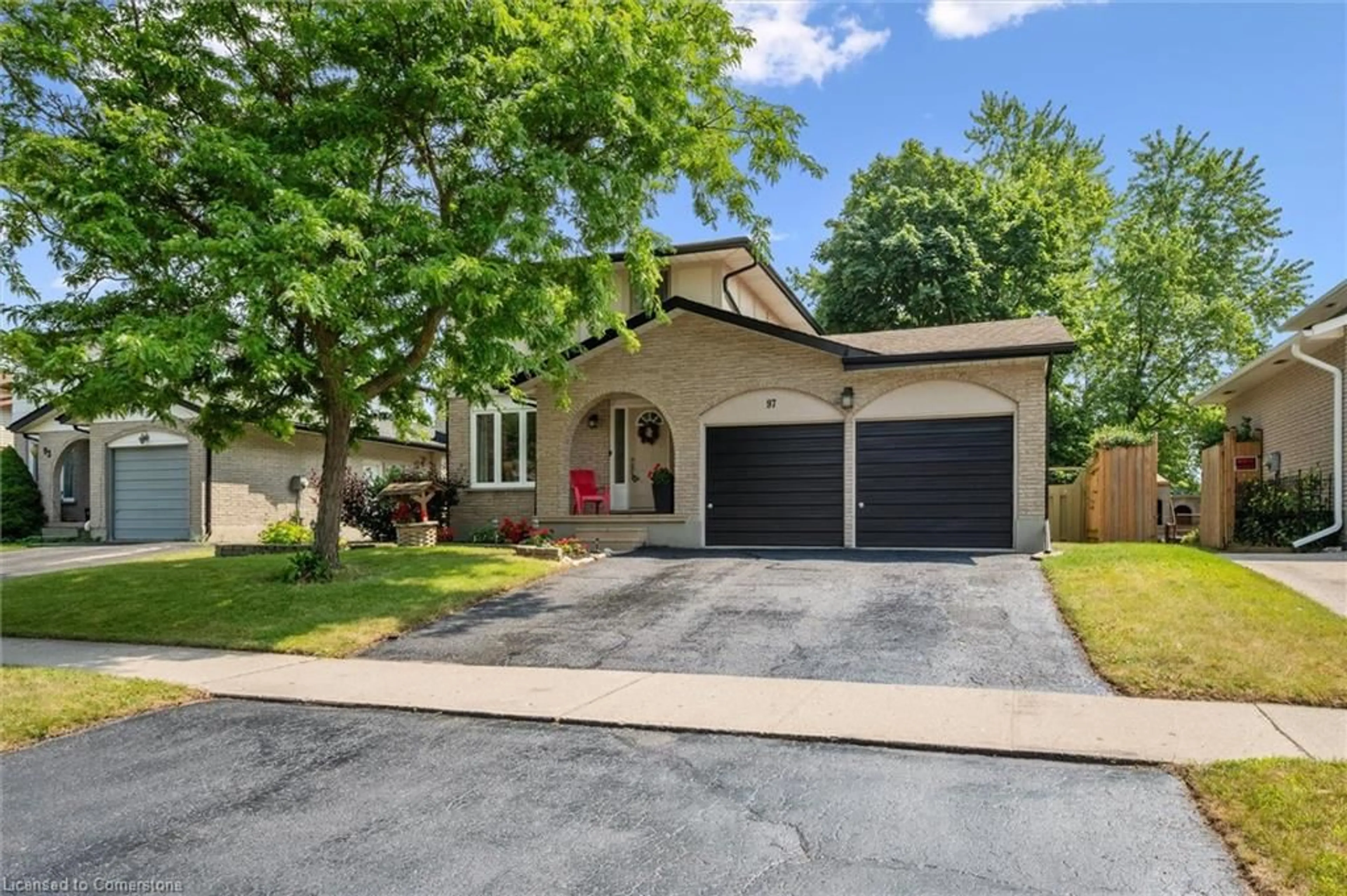 Home with brick exterior material, street for 97 Bechtel Dr, Kitchener Ontario N2P 1S7