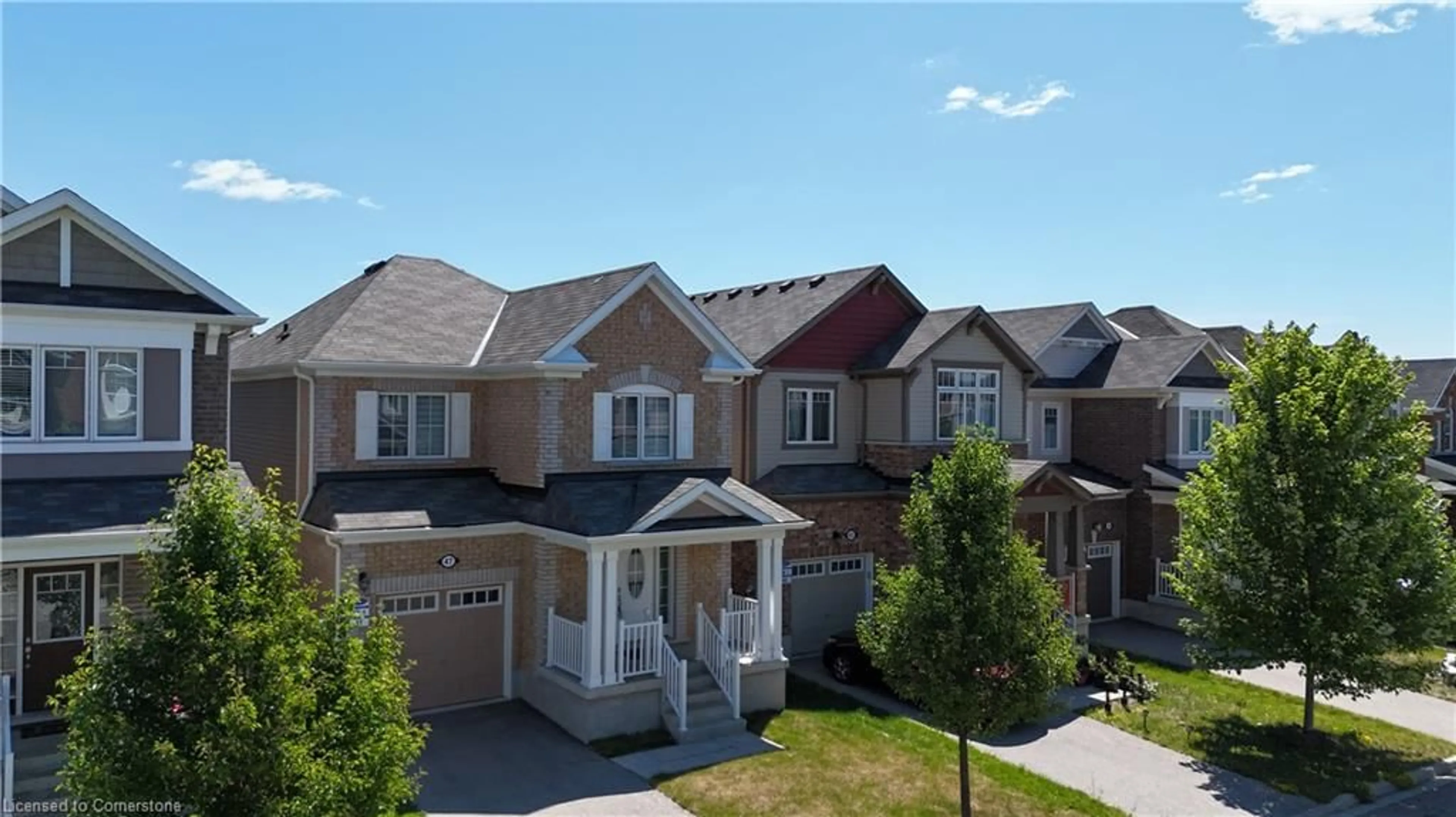 A pic from outside/outdoor area/front of a property/back of a property/a pic from drone, street for 47 Pickett Pl, Cambridge Ontario N3E 0B4