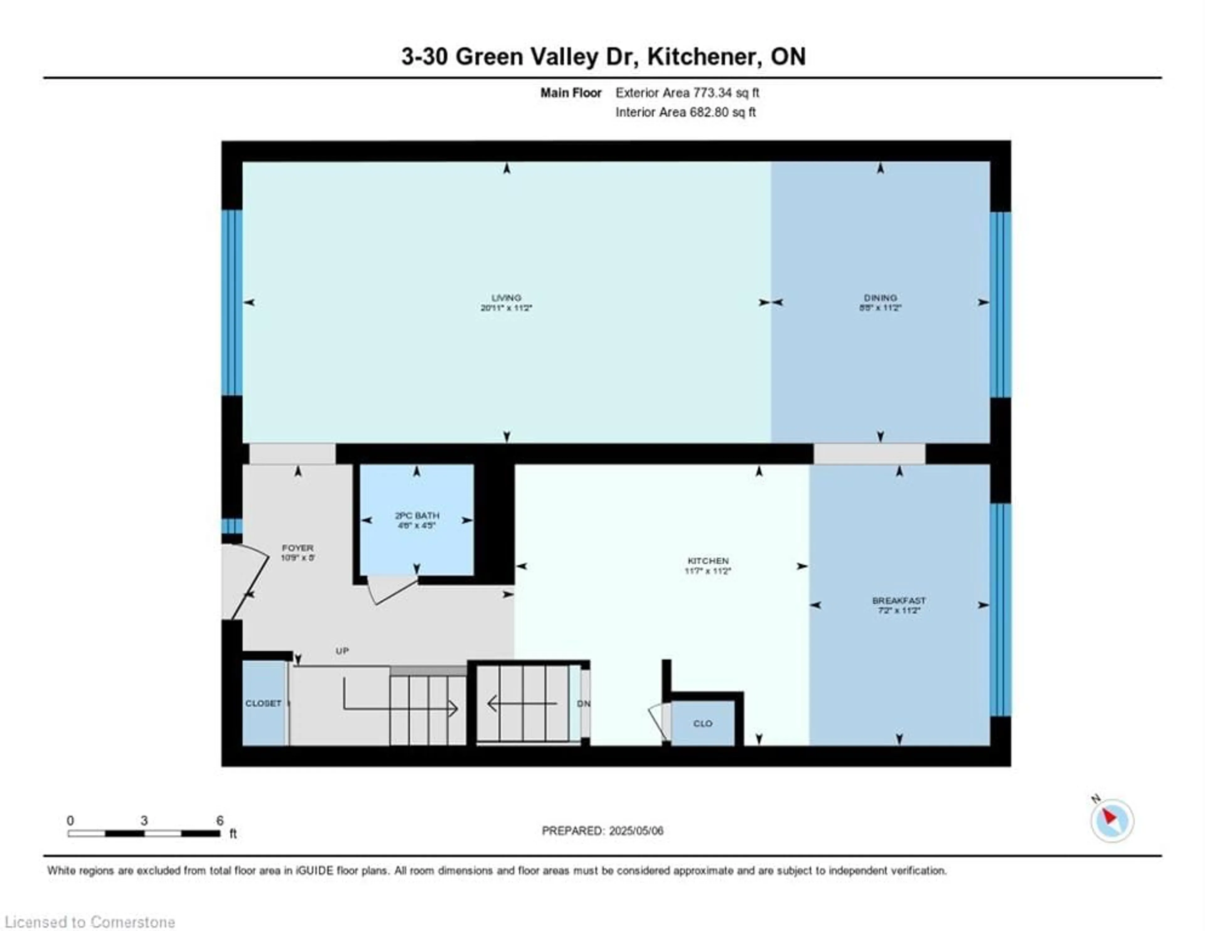 Floor plan for 30 Green Valley Dr #3, Kitchener Ontario N2P 1G8