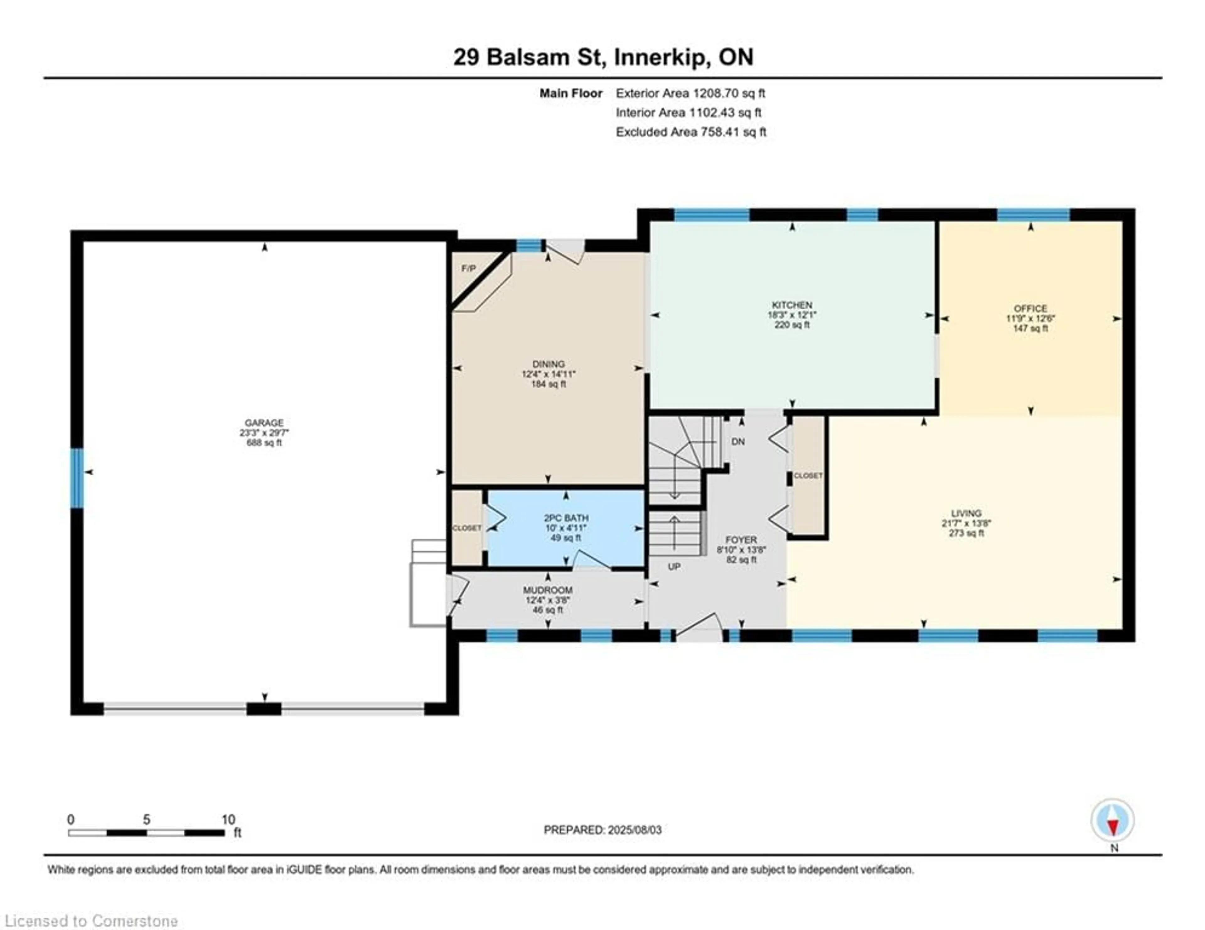 Floor plan for 29 Balsam St, Innerkip Ontario N0J 1M0