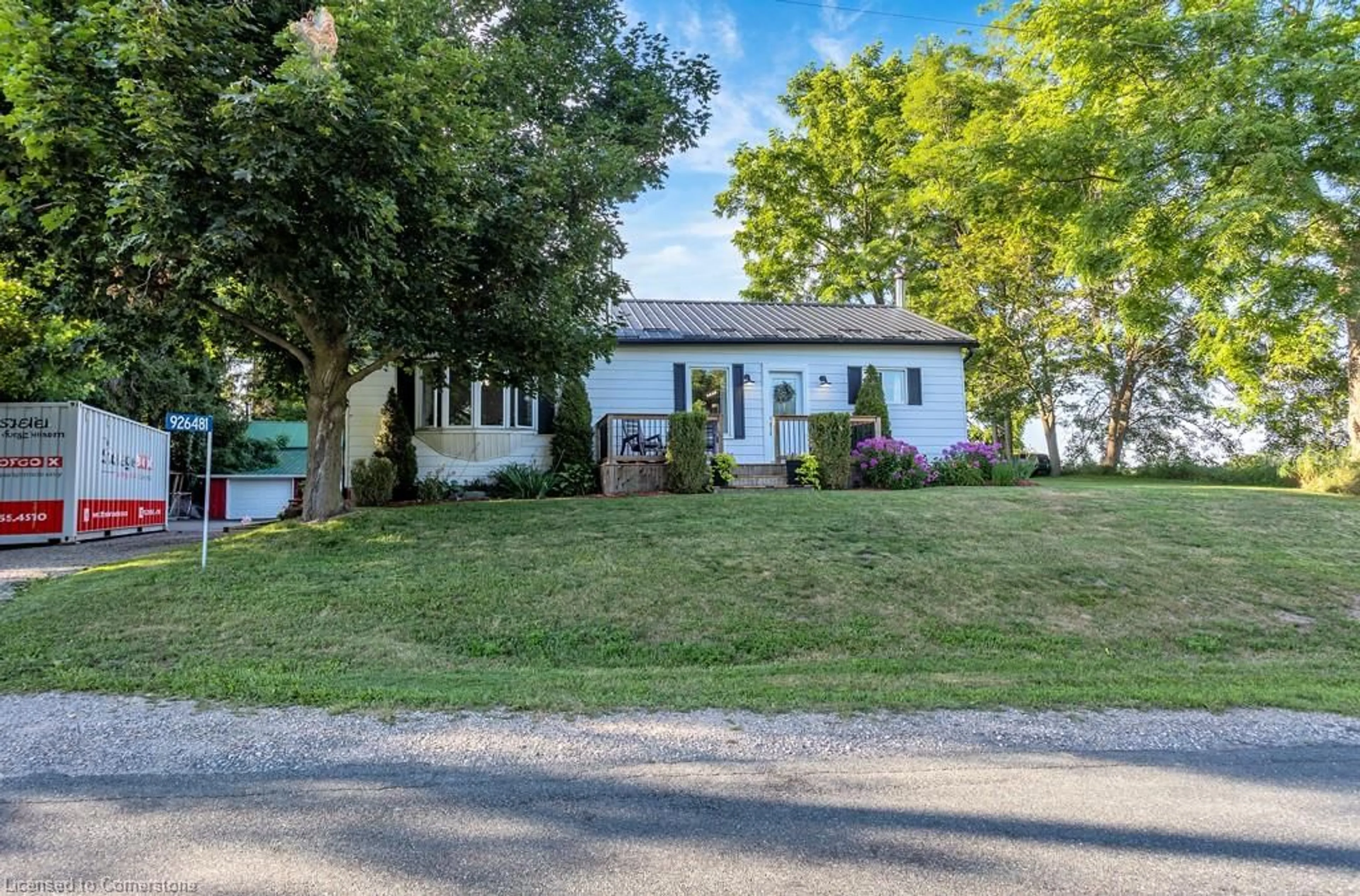 A pic from outside/outdoor area/front of a property/back of a property/a pic from drone, street for 926481 Township Road 13, Bright Ontario N0J 1B0