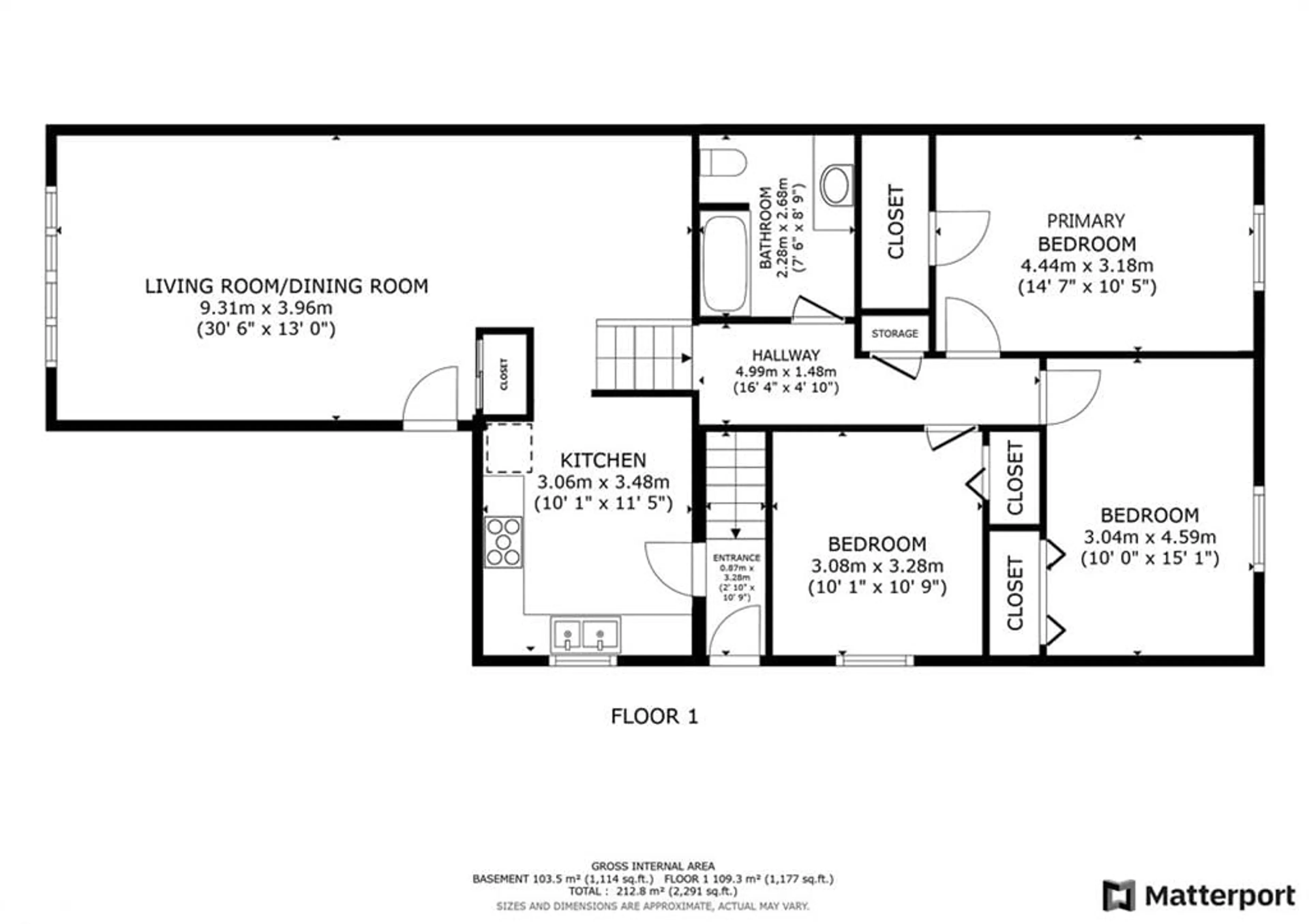 Floor plan for 55 Fittons Rd, Orillia Ontario L3V 2J2