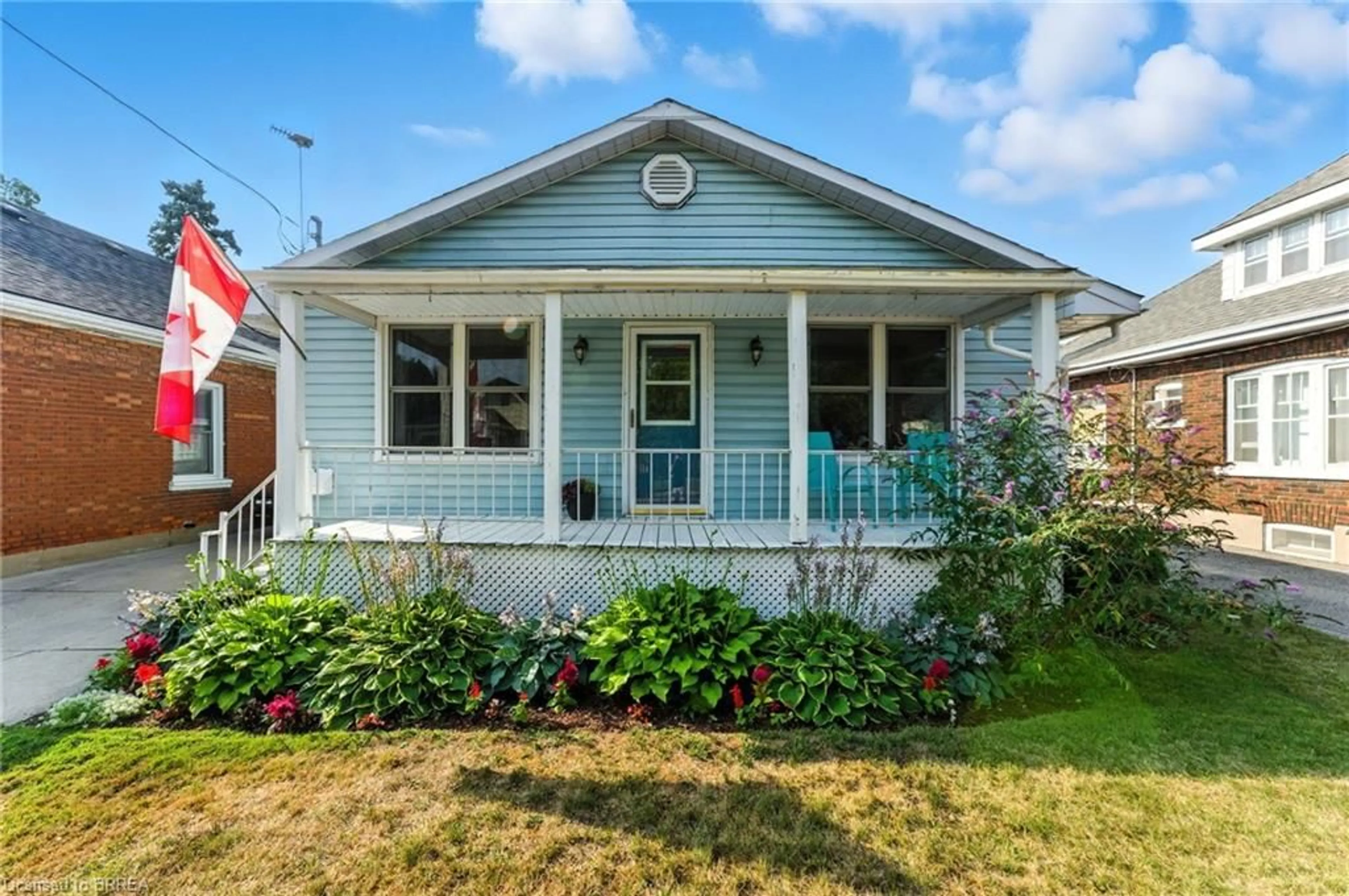Home with vinyl exterior material, street for 28 Baldwin Ave, Brantford Ontario N3S 1H5