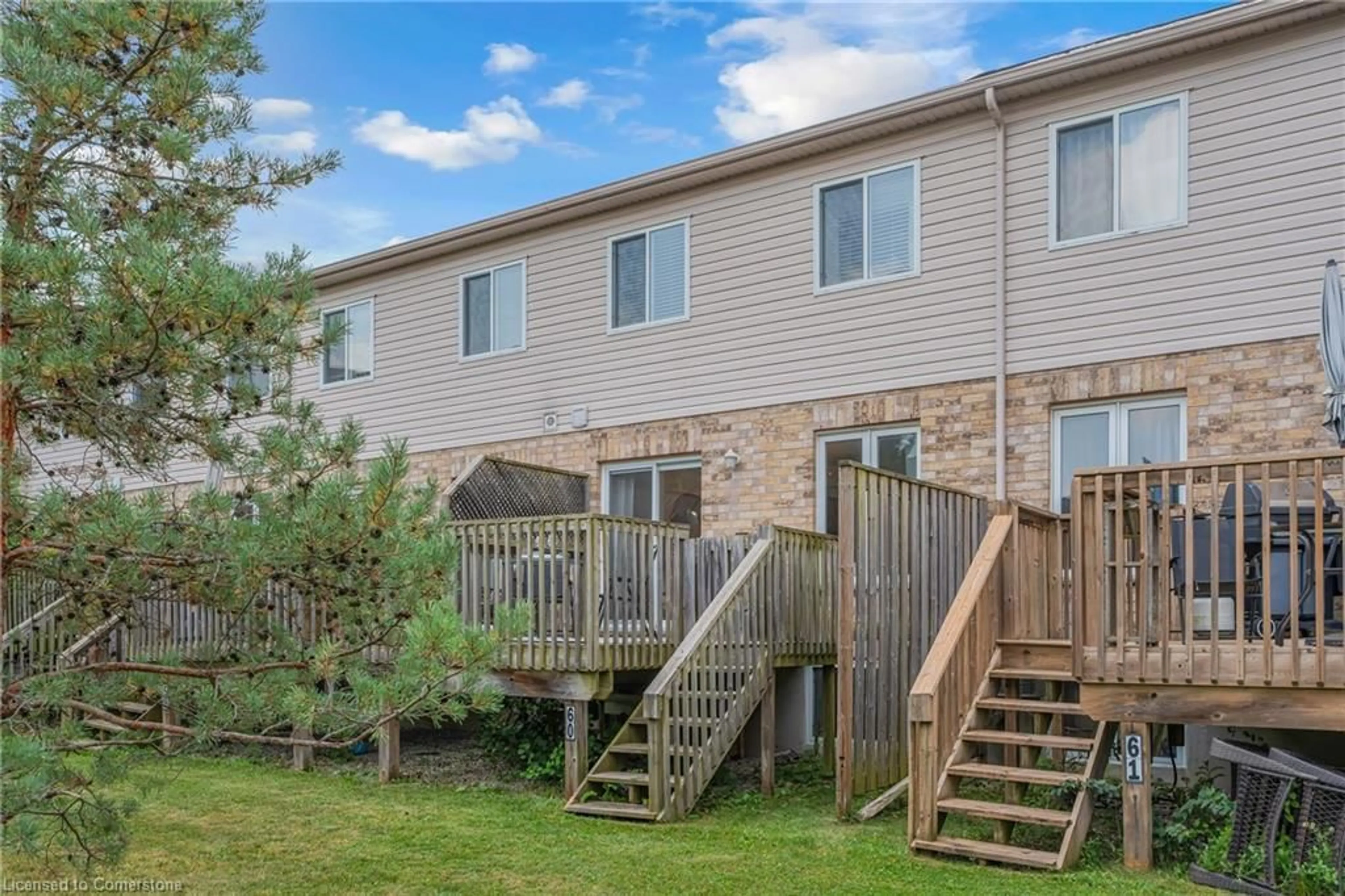 Patio, water/lake/river/ocean view for 169 Bismark Dr #60, Cambridge Ontario N1S 5B9
