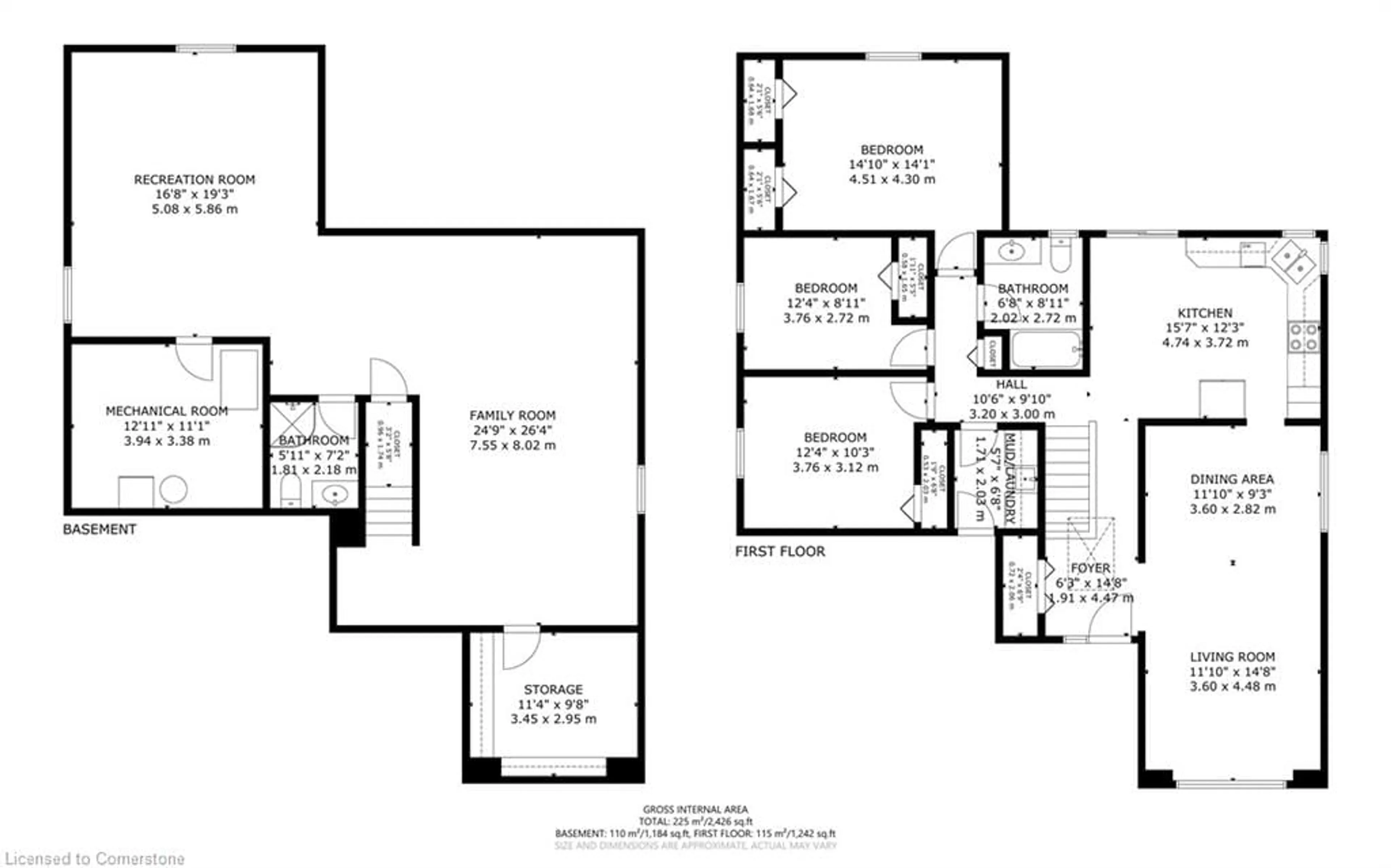 Floor plan for 5 Johnson Cres, Simcoe Ontario N3Y 5K9