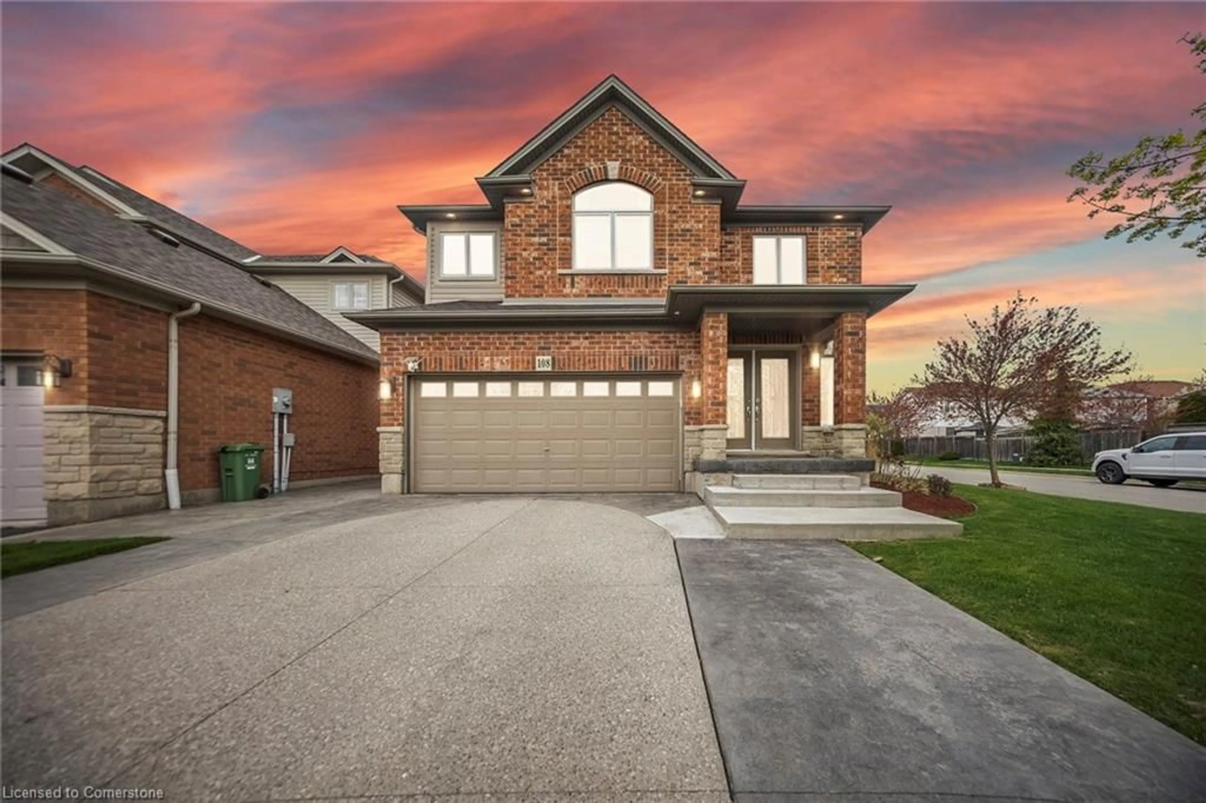 Home with brick exterior material, street for 108 Great Oak Trail Trail, Binbrook Ontario L0R 1C0