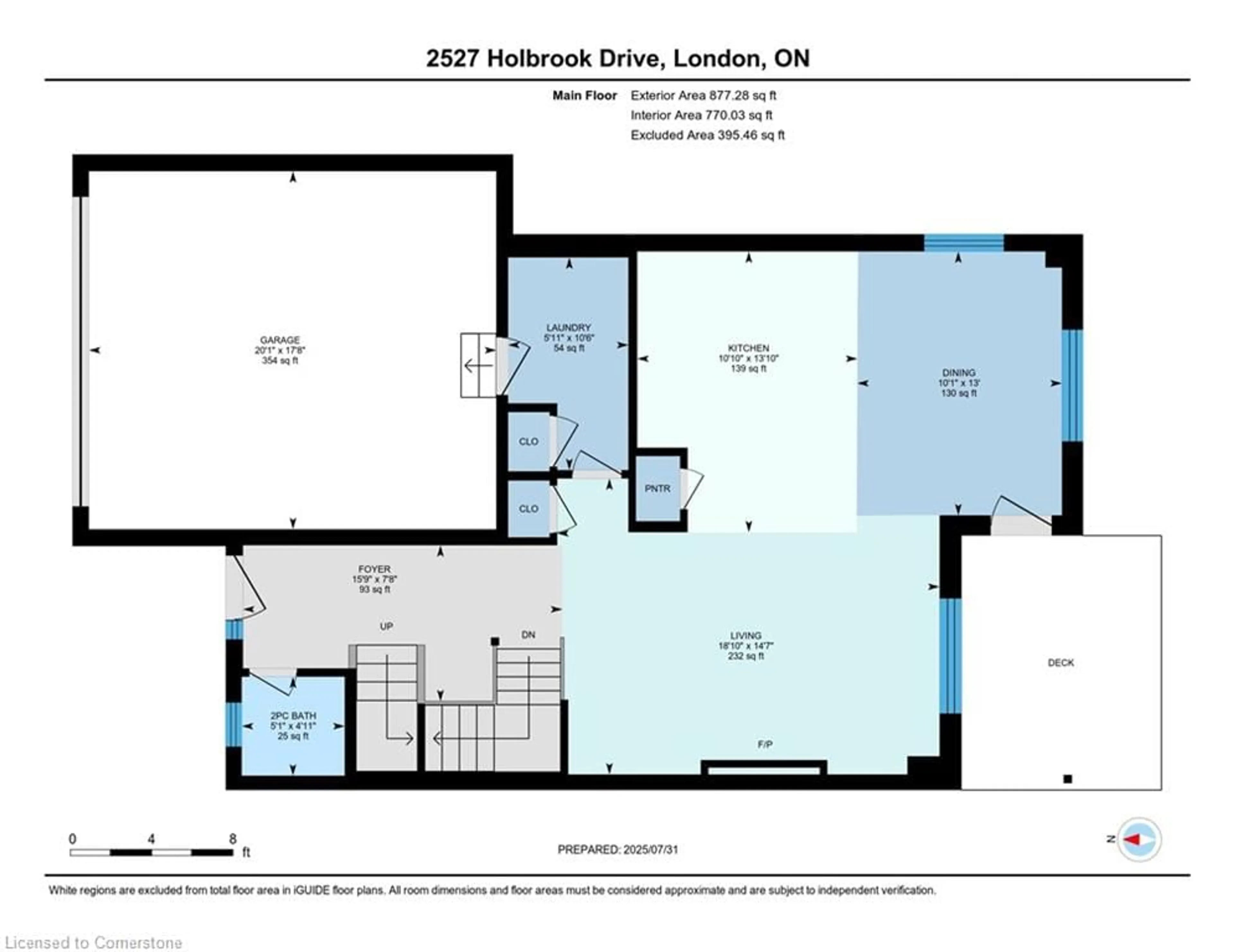 Floor plan for 2527 Holbrook Dr, London Ontario N6M 0E8