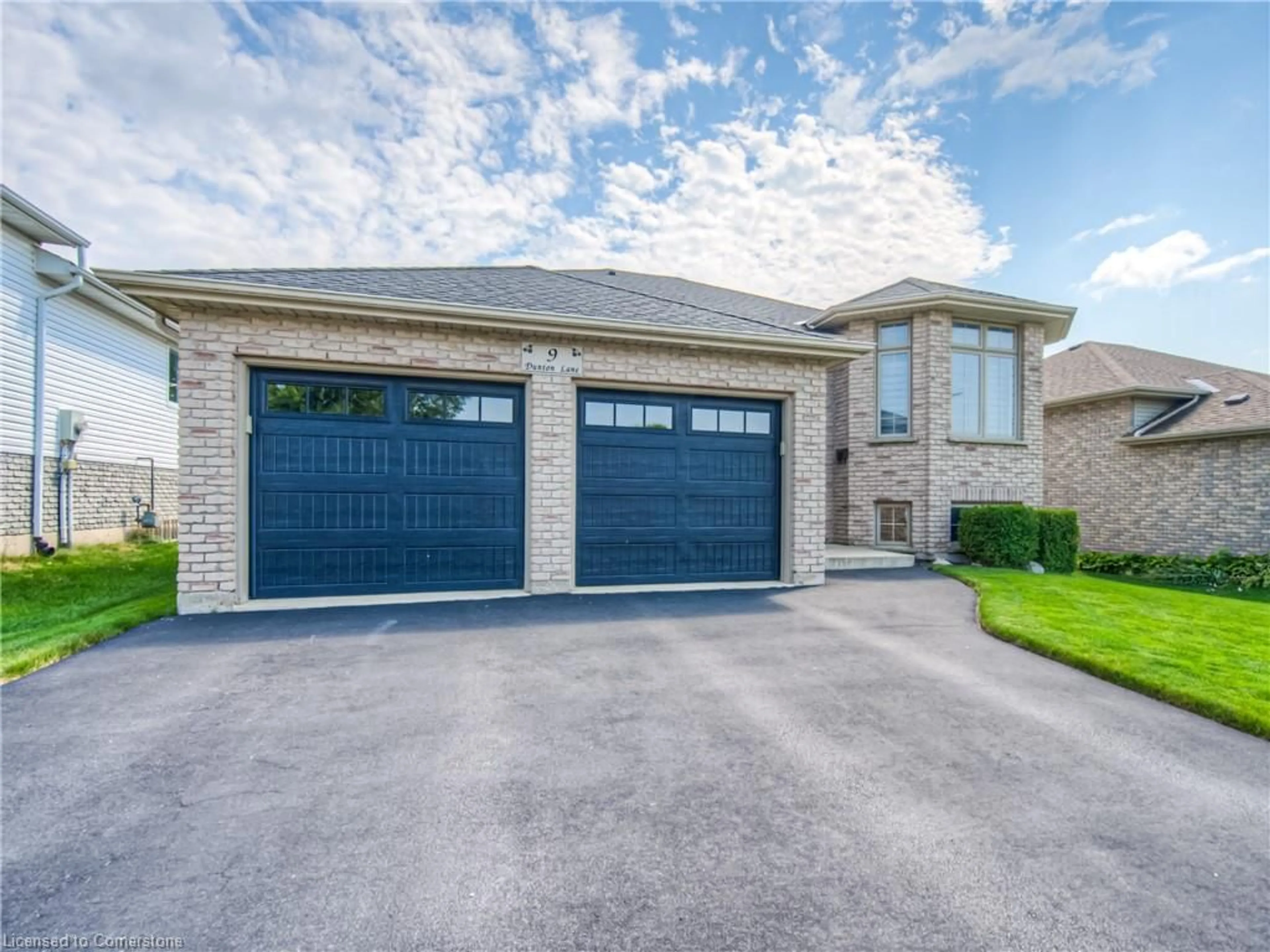 Home with brick exterior material, street for 9 Dunton Lane, Paris Ontario N3L 4E1