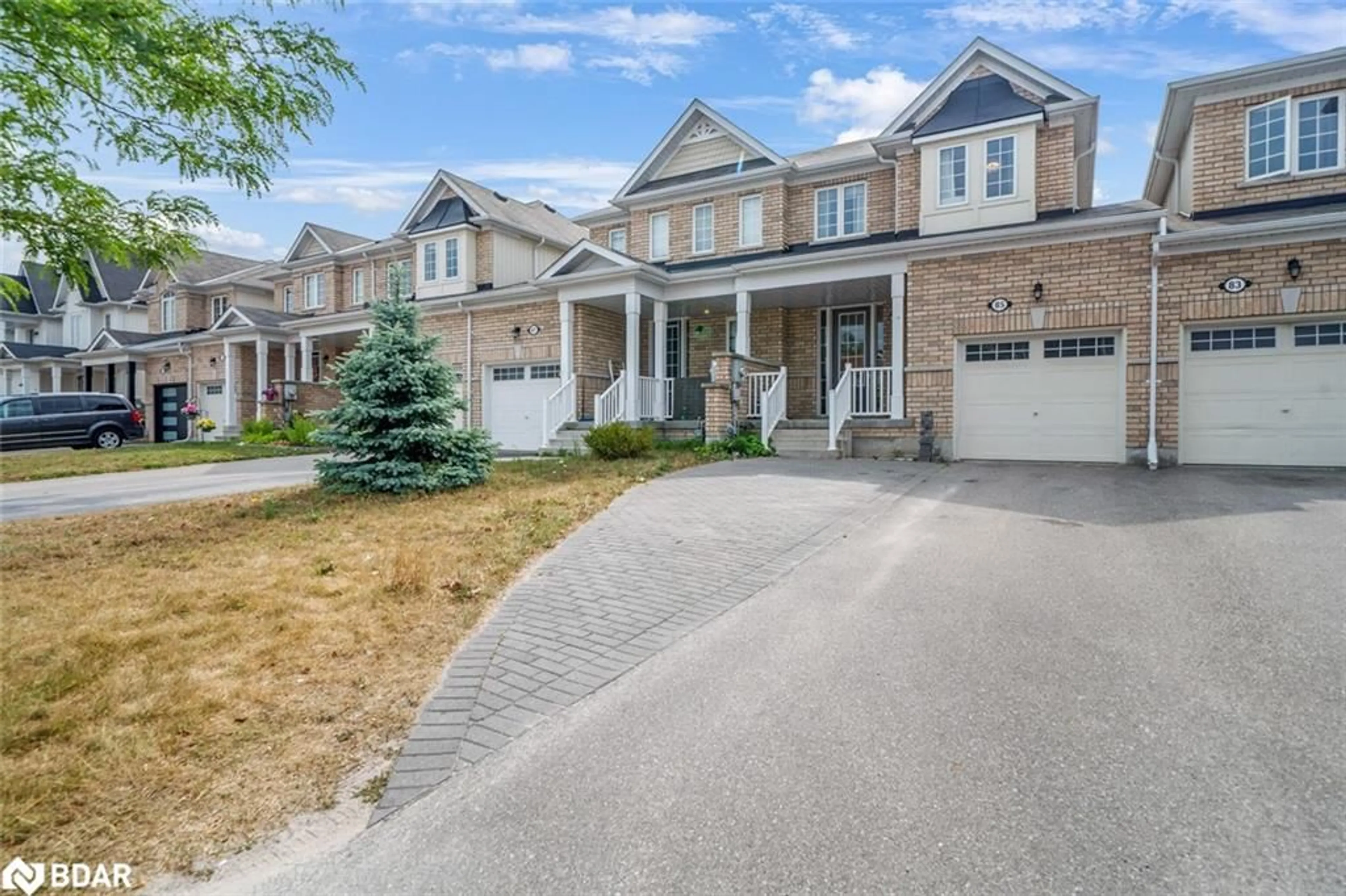 Home with brick exterior material, street for 85 Blanchard Crescent, Angus Ontario L0M 1B5
