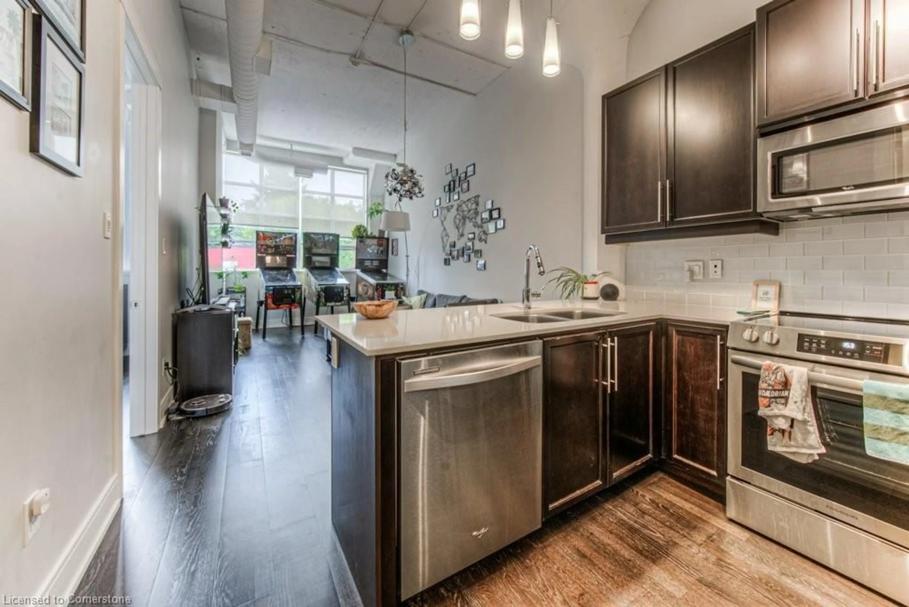 Open concept kitchen, unknown for 112 Benton St #207, Kitchener Ontario N2G 3H6
