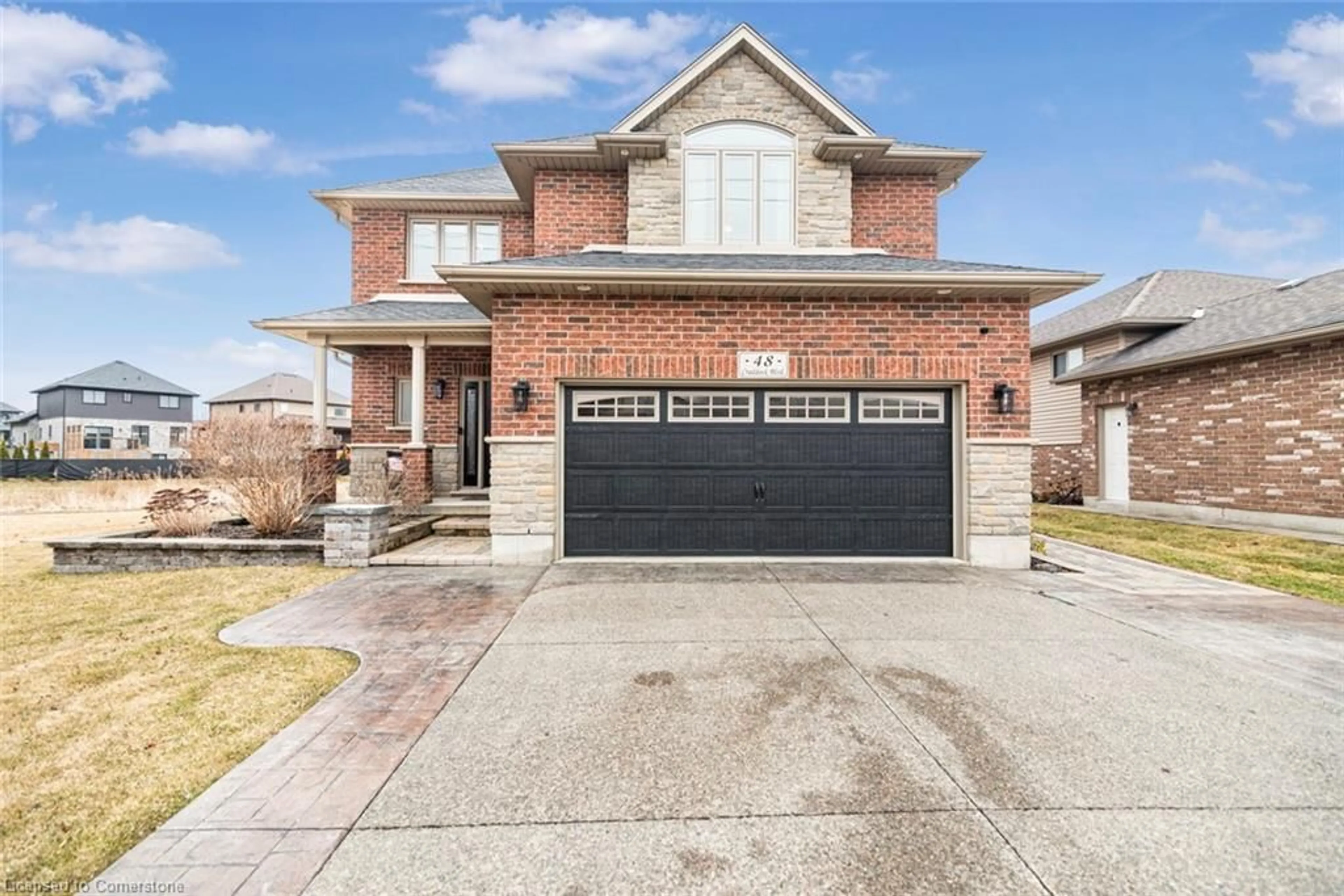 Home with brick exterior material, street for 48 Craddock Blvd, Jarvis Ontario N0A 1J0