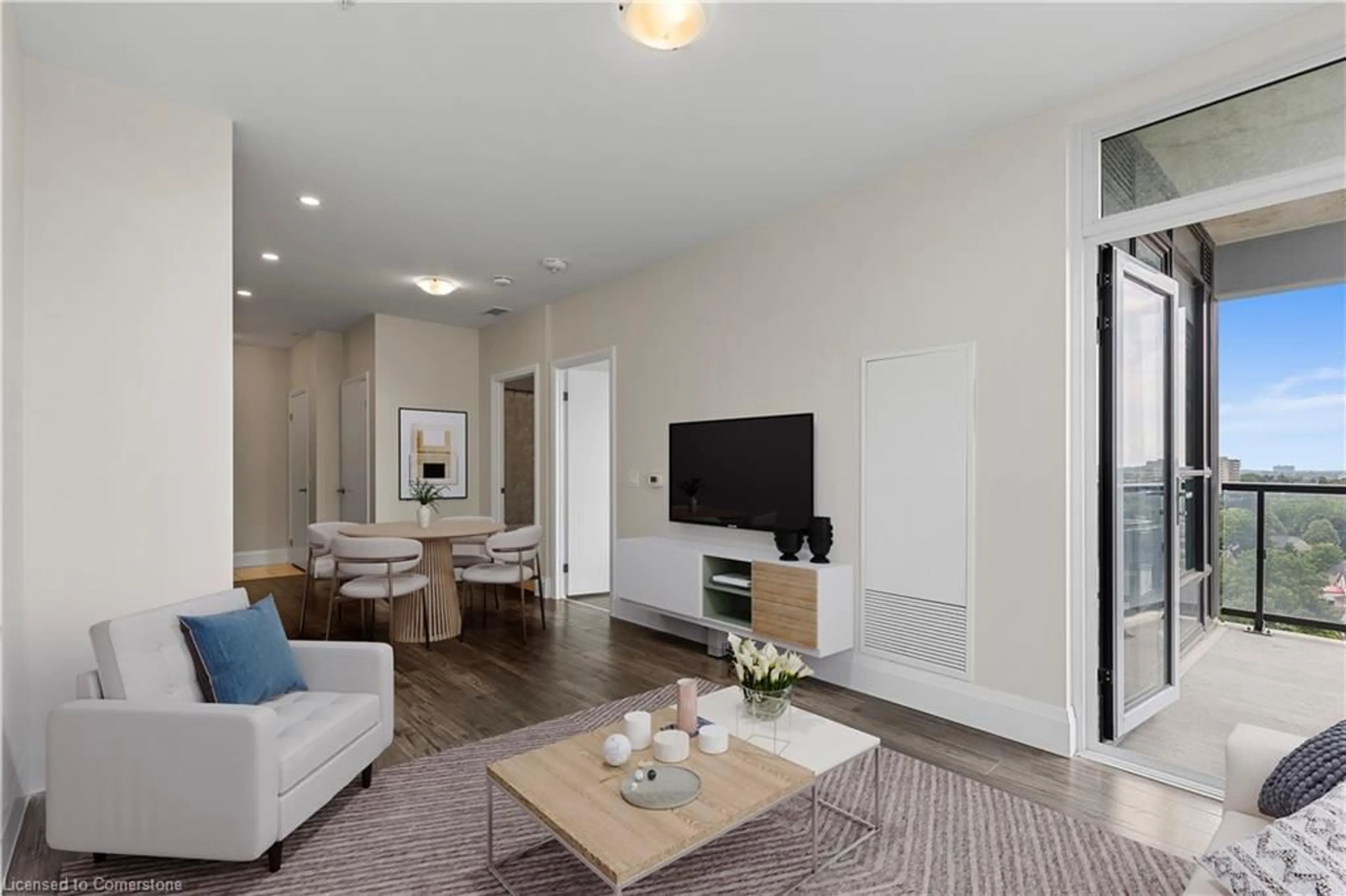 Living room with furniture, unknown for 104 Garment St #1004, Kitchener Ontario N2G 0C8