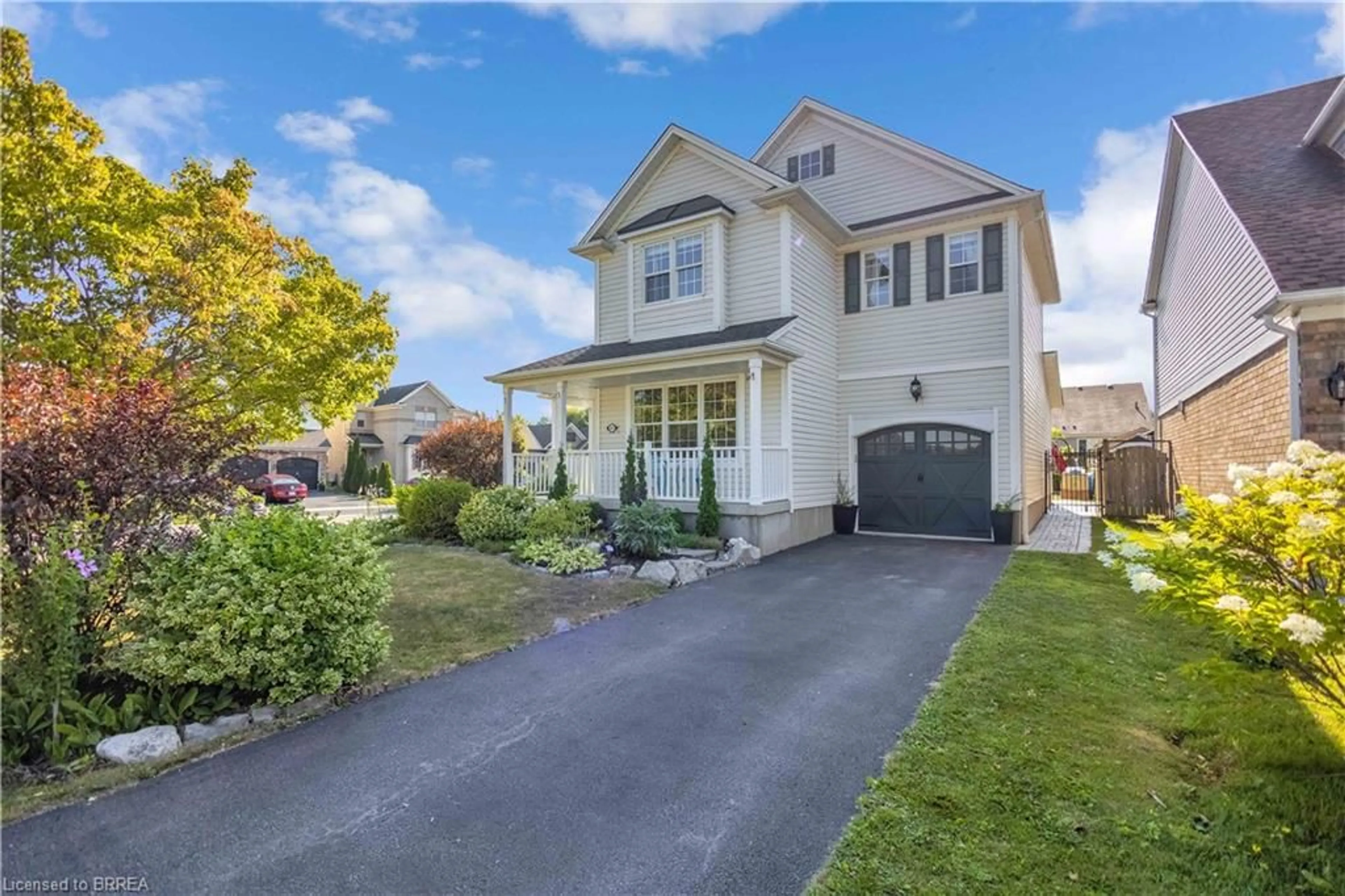 Home with vinyl exterior material, street for 27 Shantz Ave, Brantford Ontario N3T 0A6