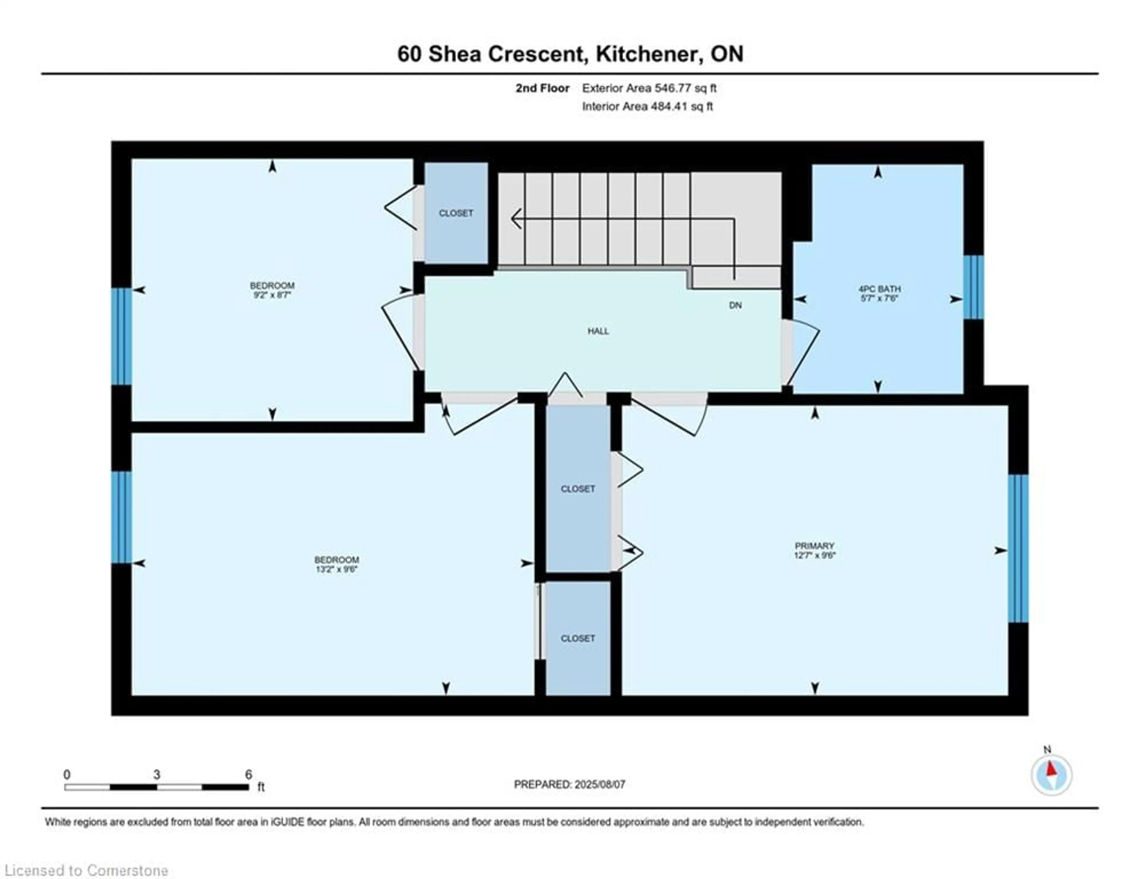 Floor plan for 60 Shea Cres, Kitchener Ontario N2E 1E8