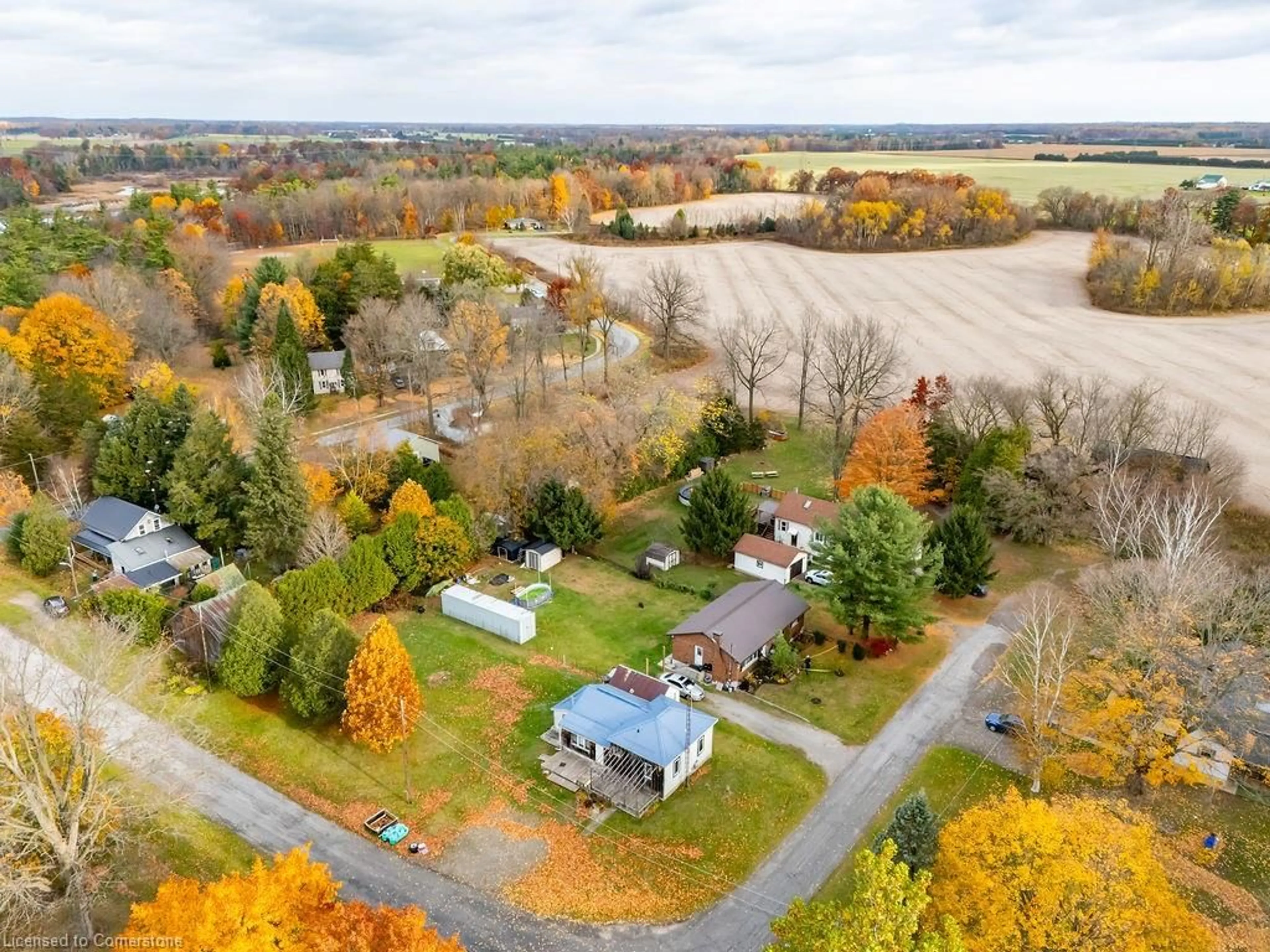 A pic from outside/outdoor area/front of a property/back of a property/a pic from drone, unknown for 13 Broad Lane, Teeterville Ontario N0E 1S0