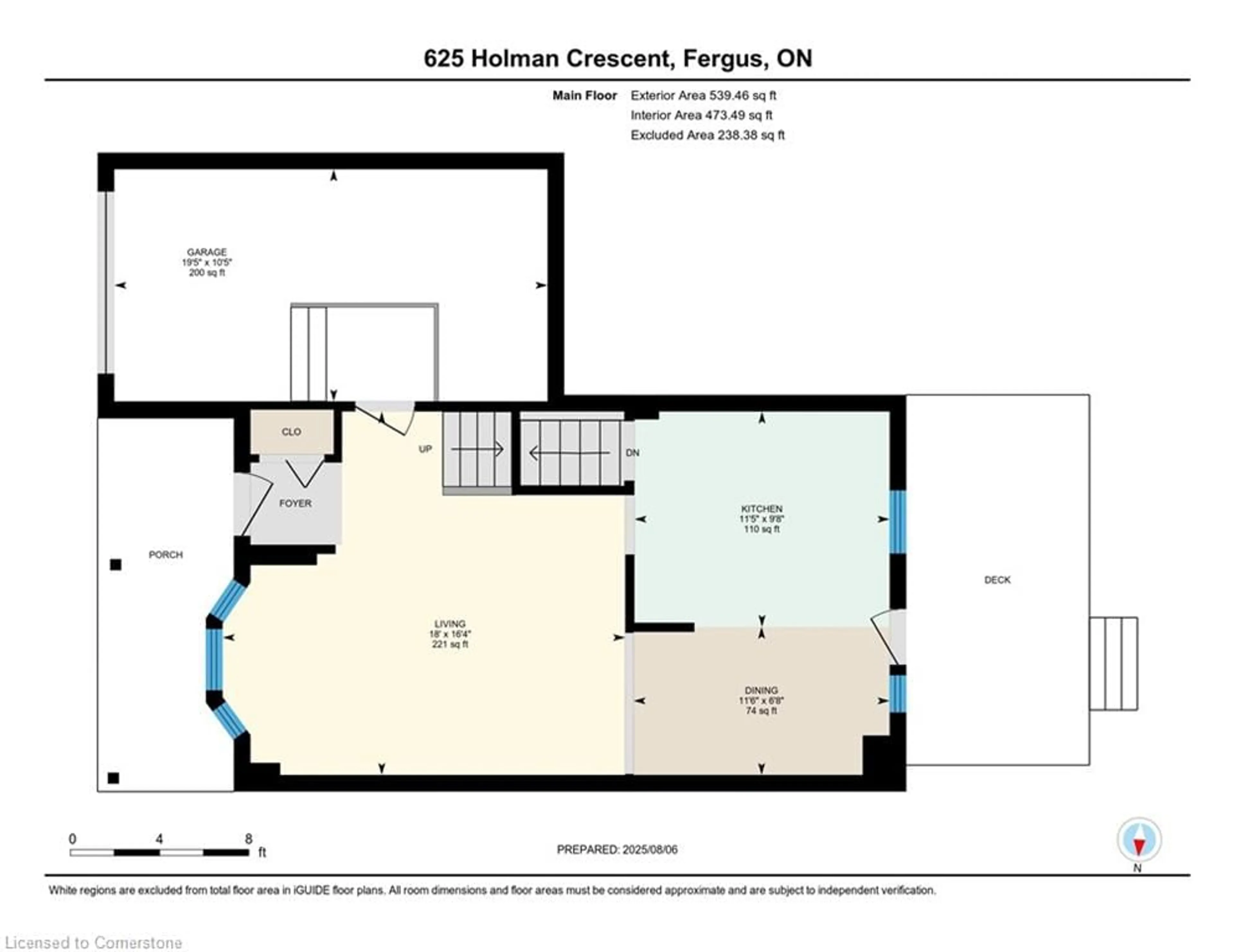 Floor plan for 625 Holman Cres, Fergus Ontario N1M 3M1