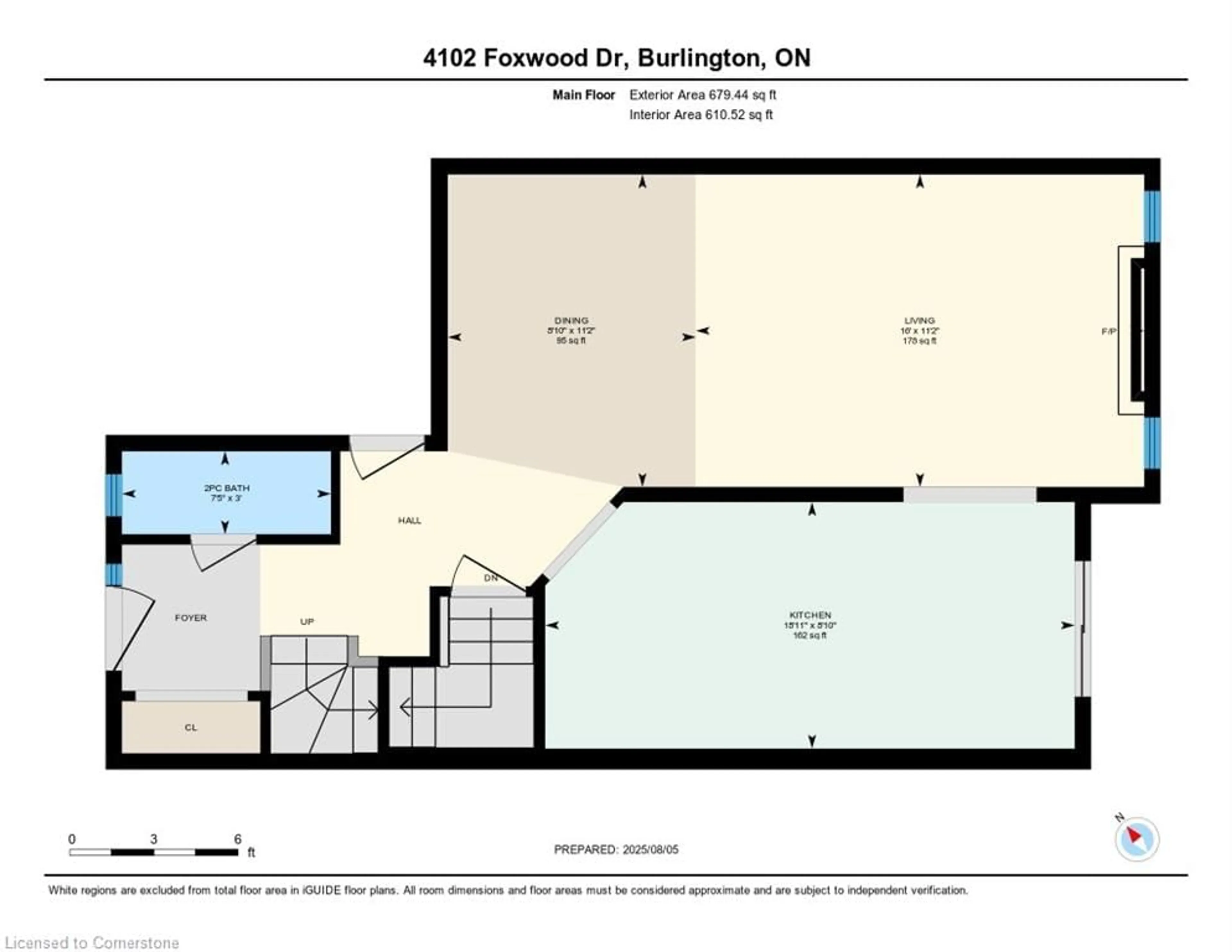 Floor plan for 4102 Foxwood Dr, Burlington Ontario L7M 4L3