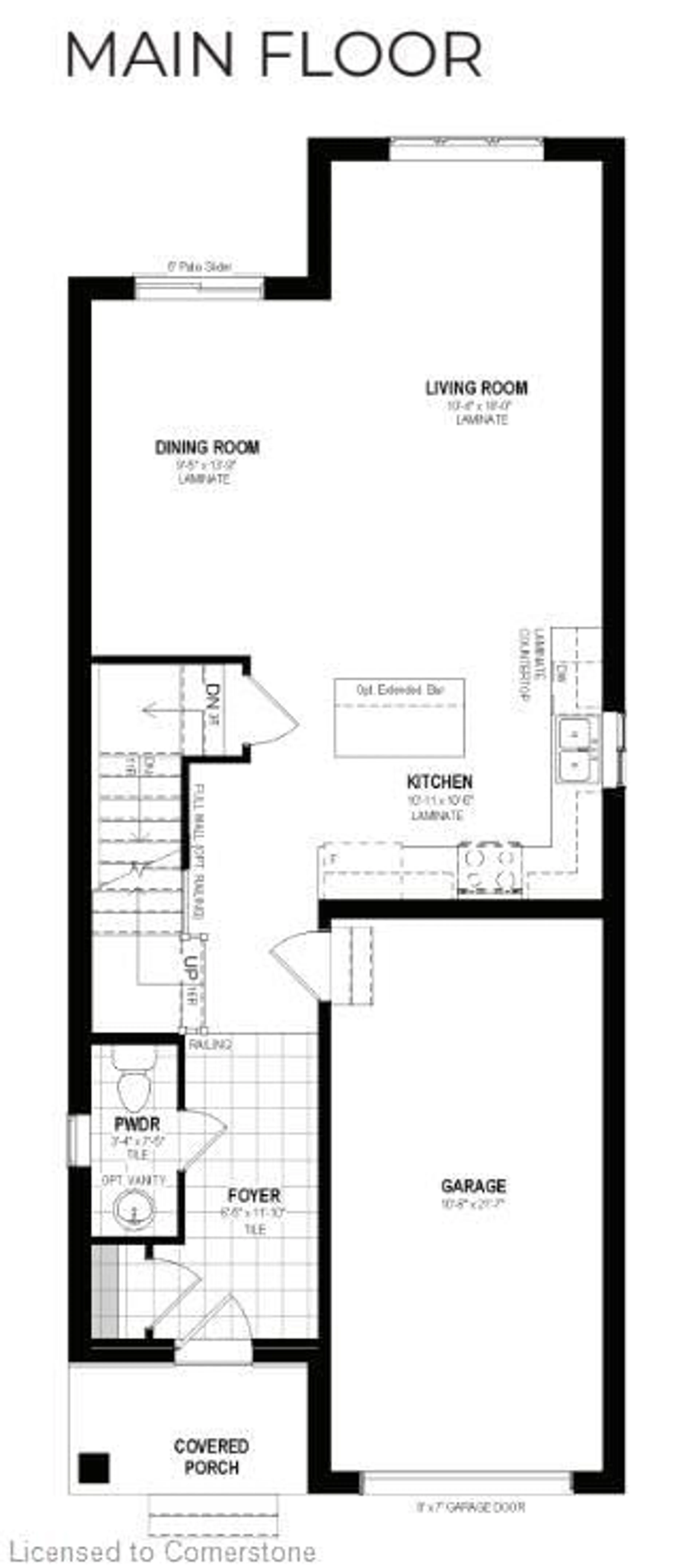 Floor plan for LOT 54 Rivergreen Cres, Cambridge Ontario N1S 0G1
