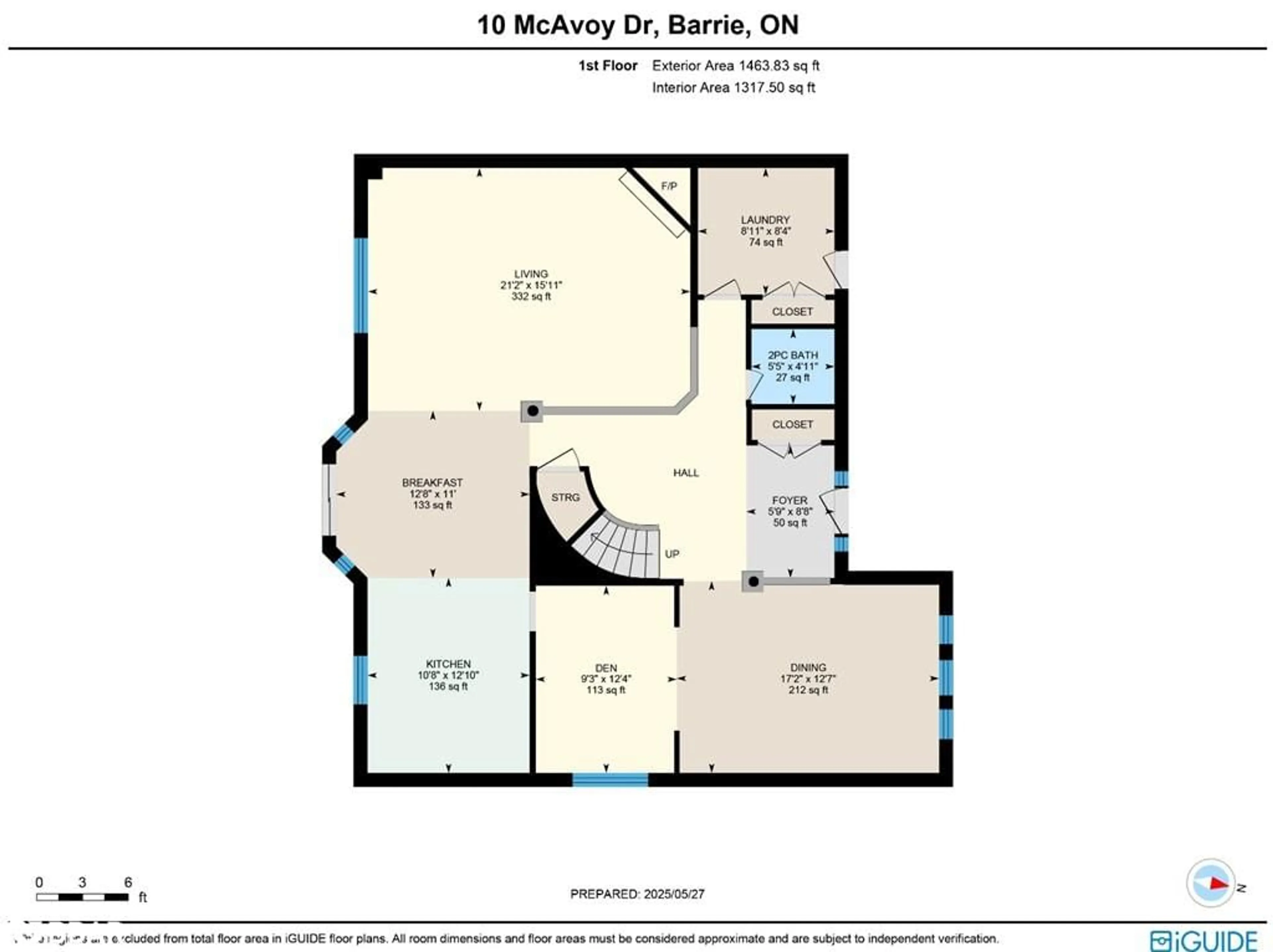 Floor plan for 10 Mcavoy Dr, Barrie Ontario L4N 0R1