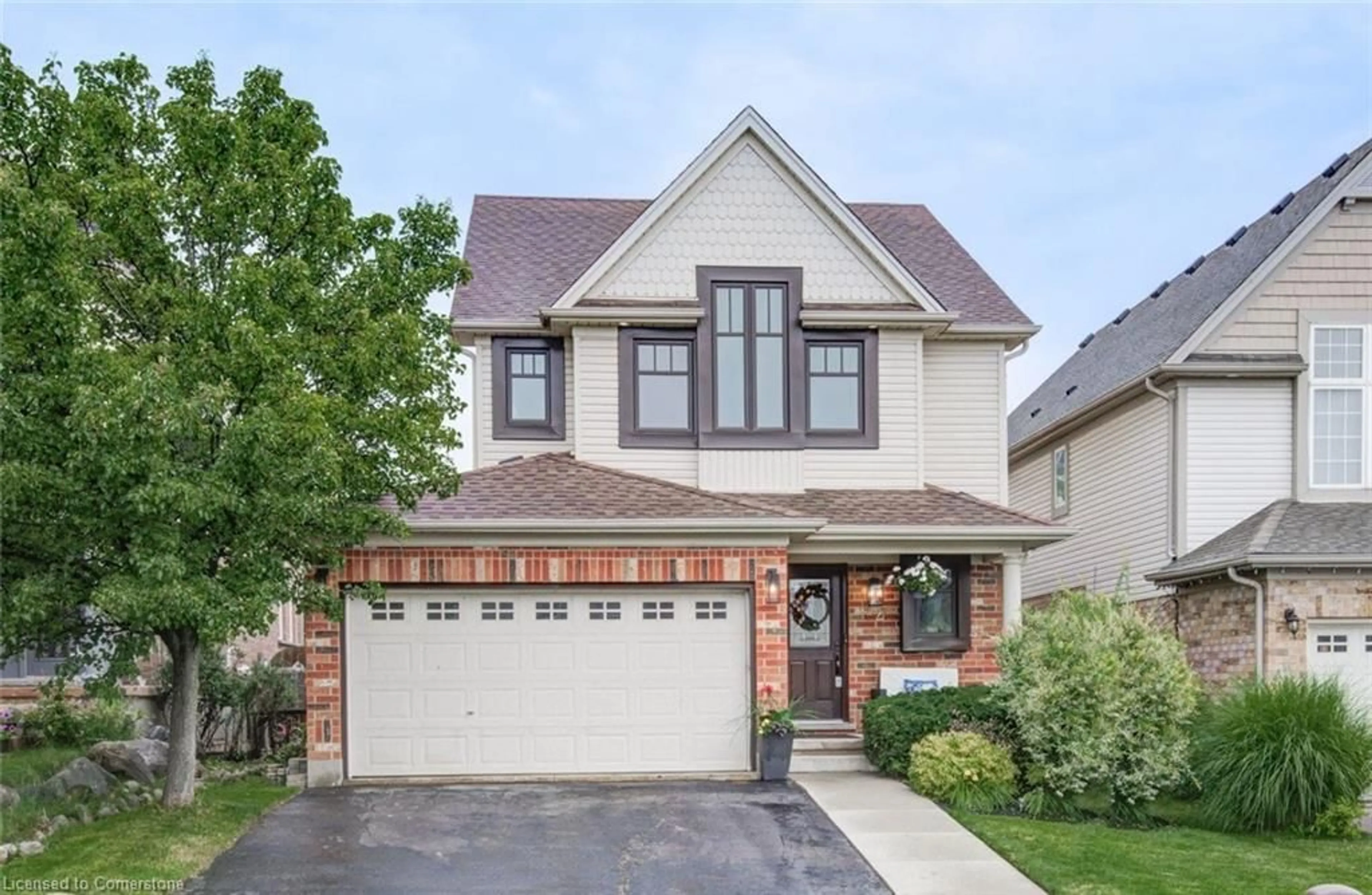 Home with brick exterior material, street for 22 Pebblecreek Dr, Kitchener Ontario N2A 4J8