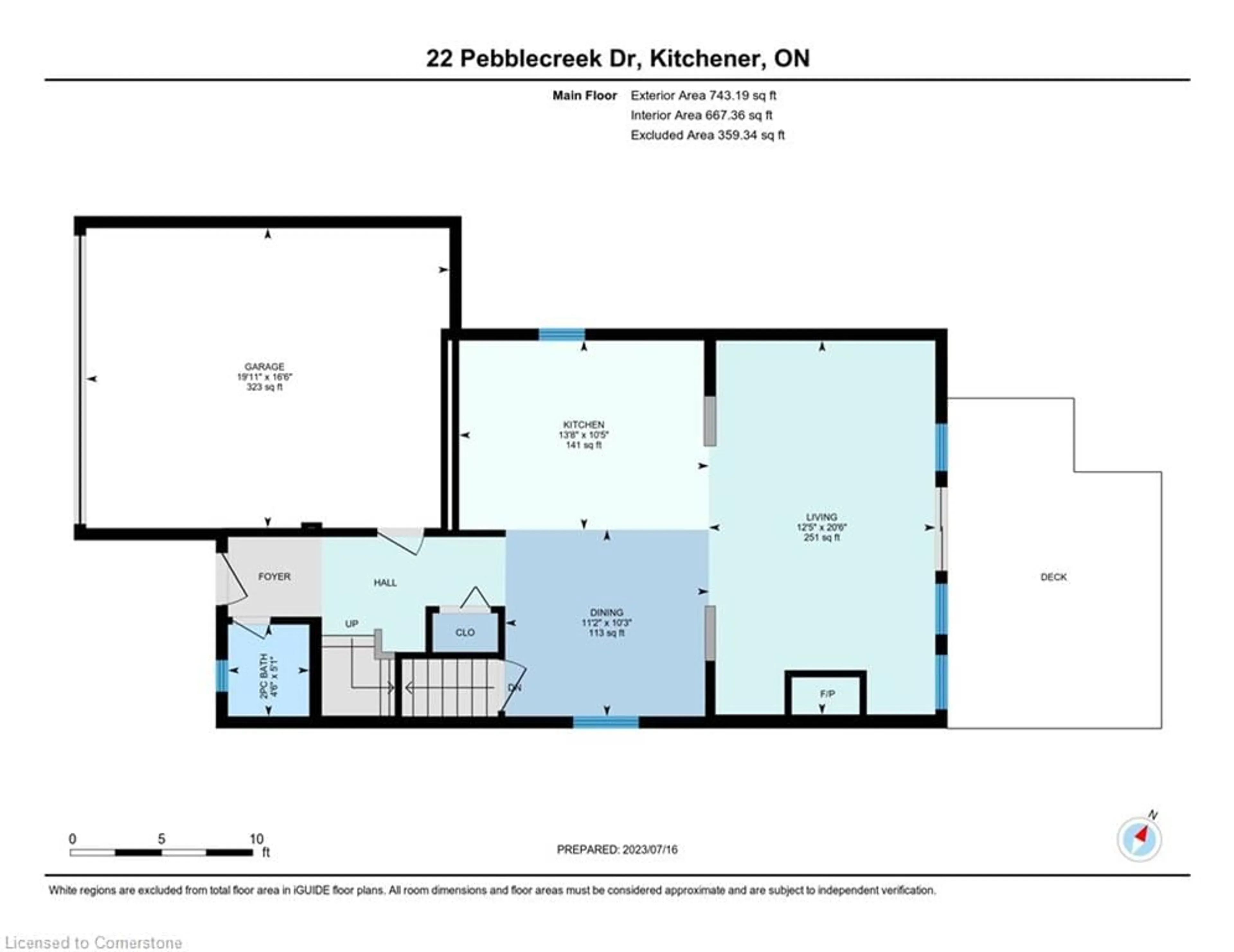 Floor plan for 22 Pebblecreek Dr, Kitchener Ontario N2A 4J8