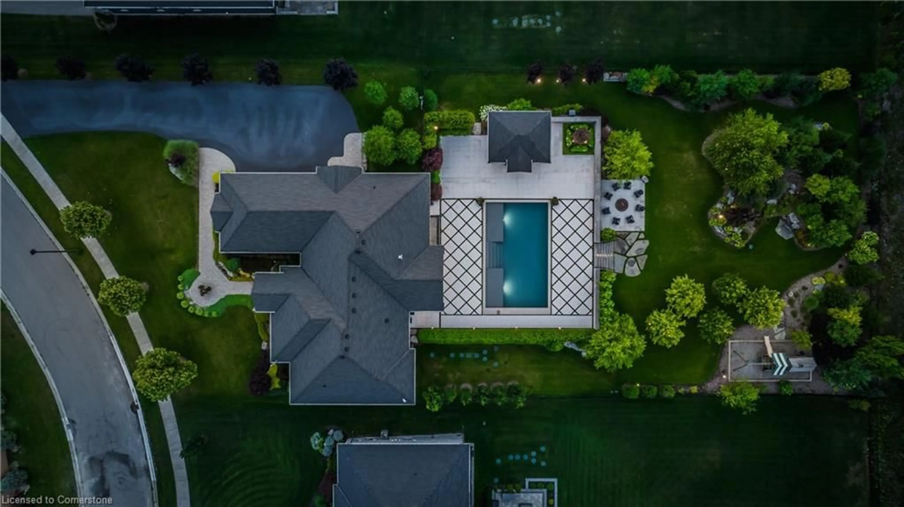 A pic from outside/outdoor area/front of a property/back of a property/a pic from drone, street for 14 Inverhill Rd, Centre Wellington Ontario N0B 1B0