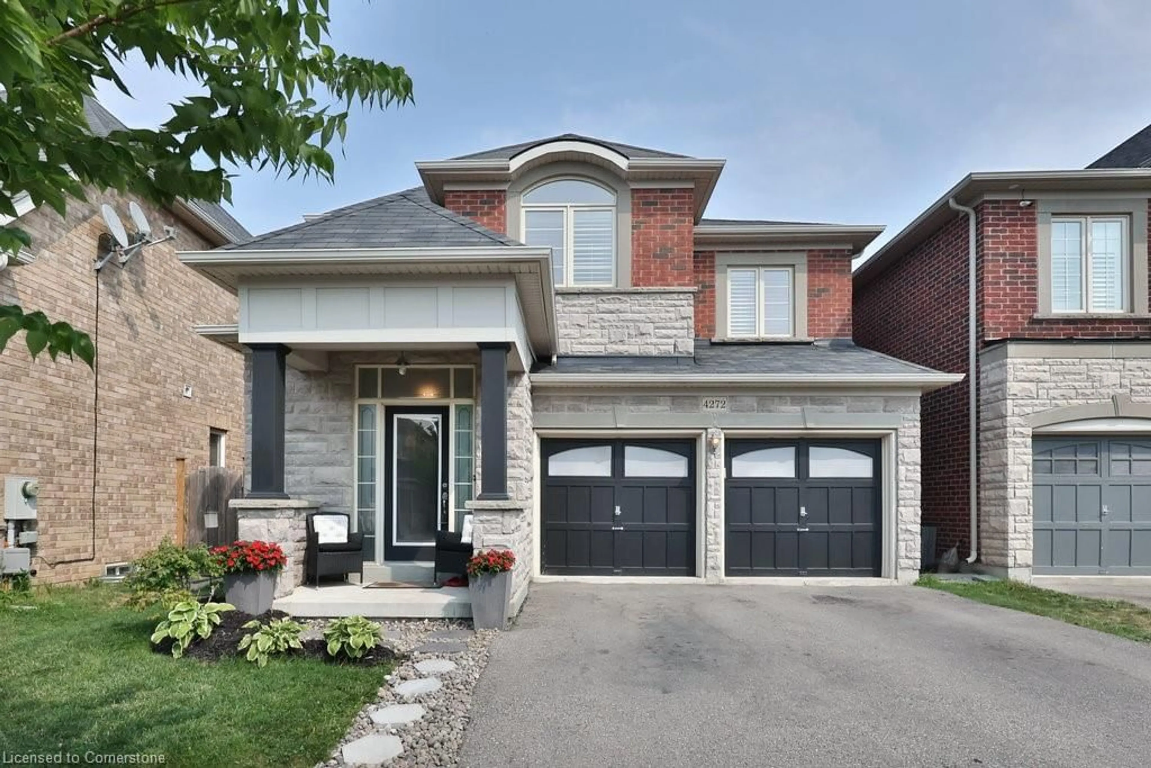 Home with brick exterior material, street for 4272 Vivaldi Rd, Burlington Ontario L7M 0N5