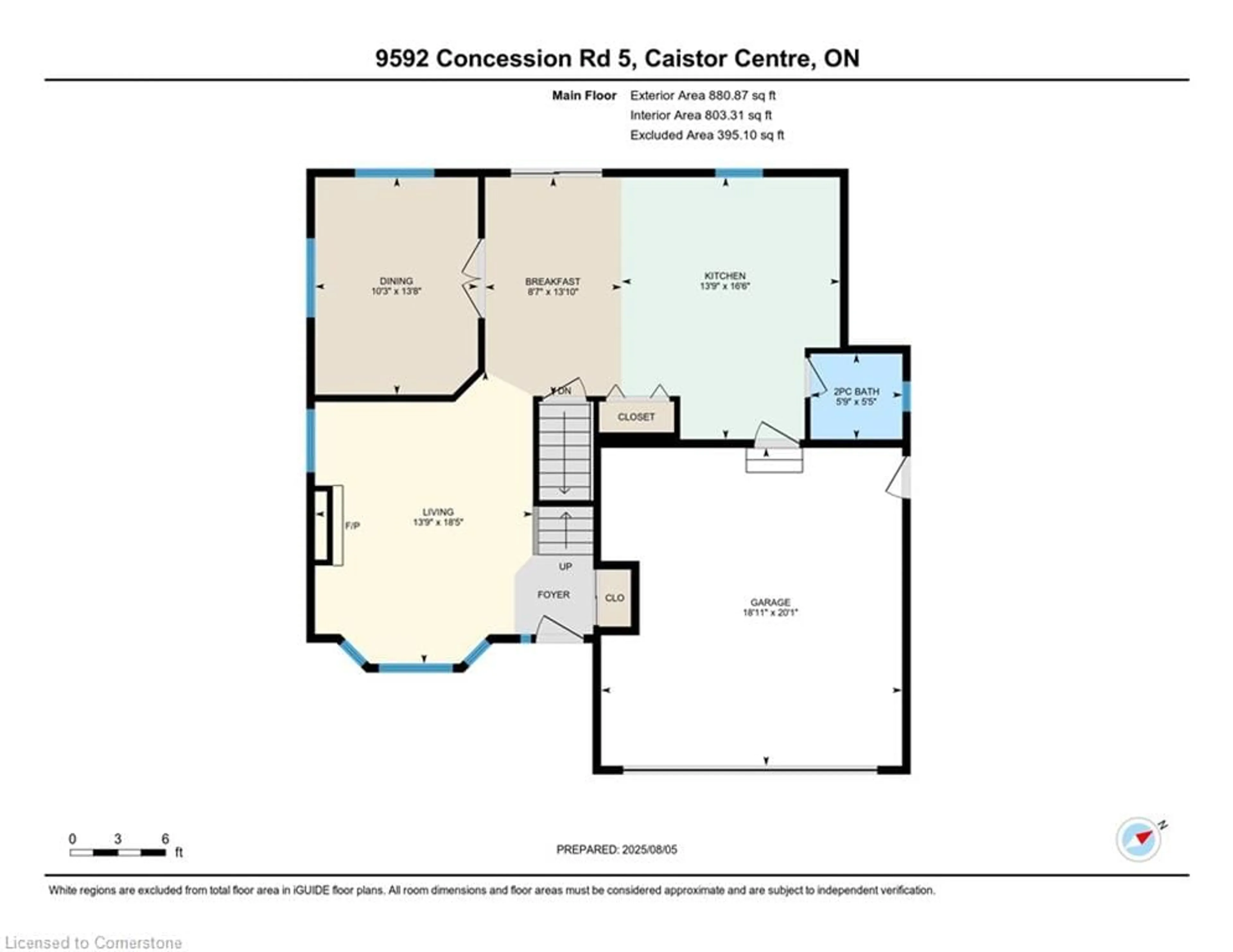 Floor plan for 9592 Concession 5, Caistor Centre Ontario L0R 1E0