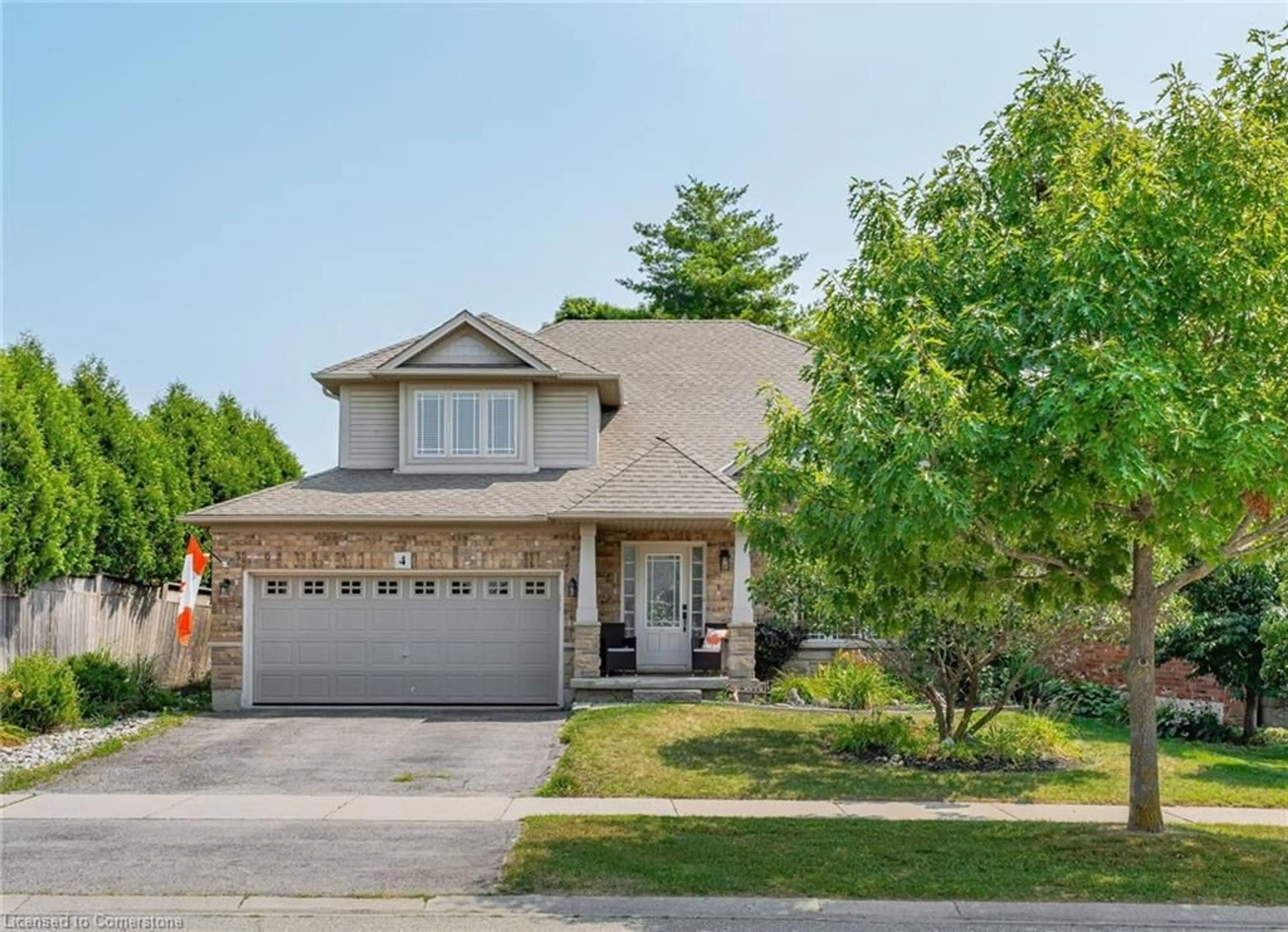 Home with brick exterior material, street for 4 Irongate Dr, Paris Ontario N3L 4G4