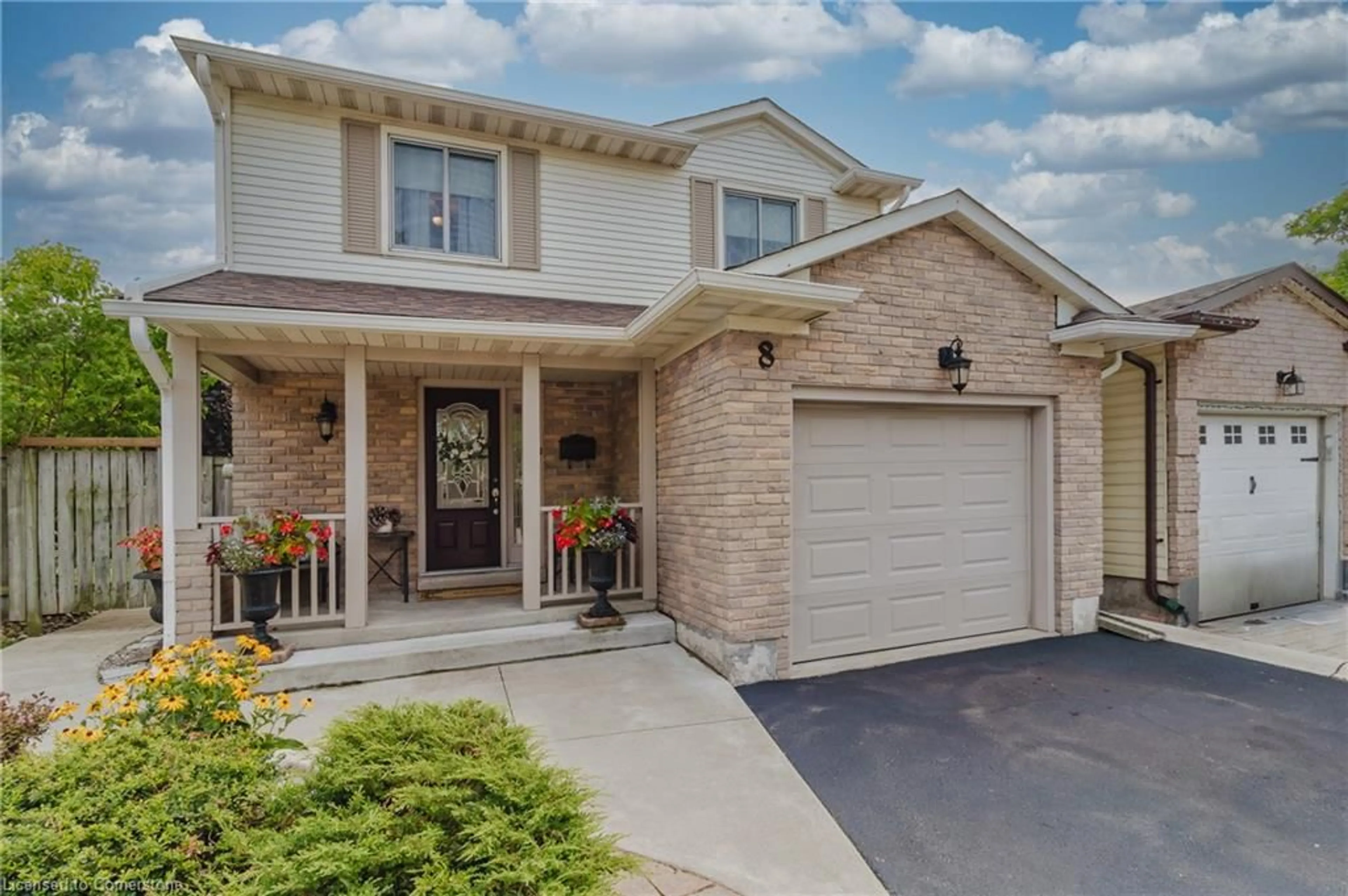 Home with brick exterior material, street for 8 Viva Crt, Stoney Creek Ontario L8J 1X6