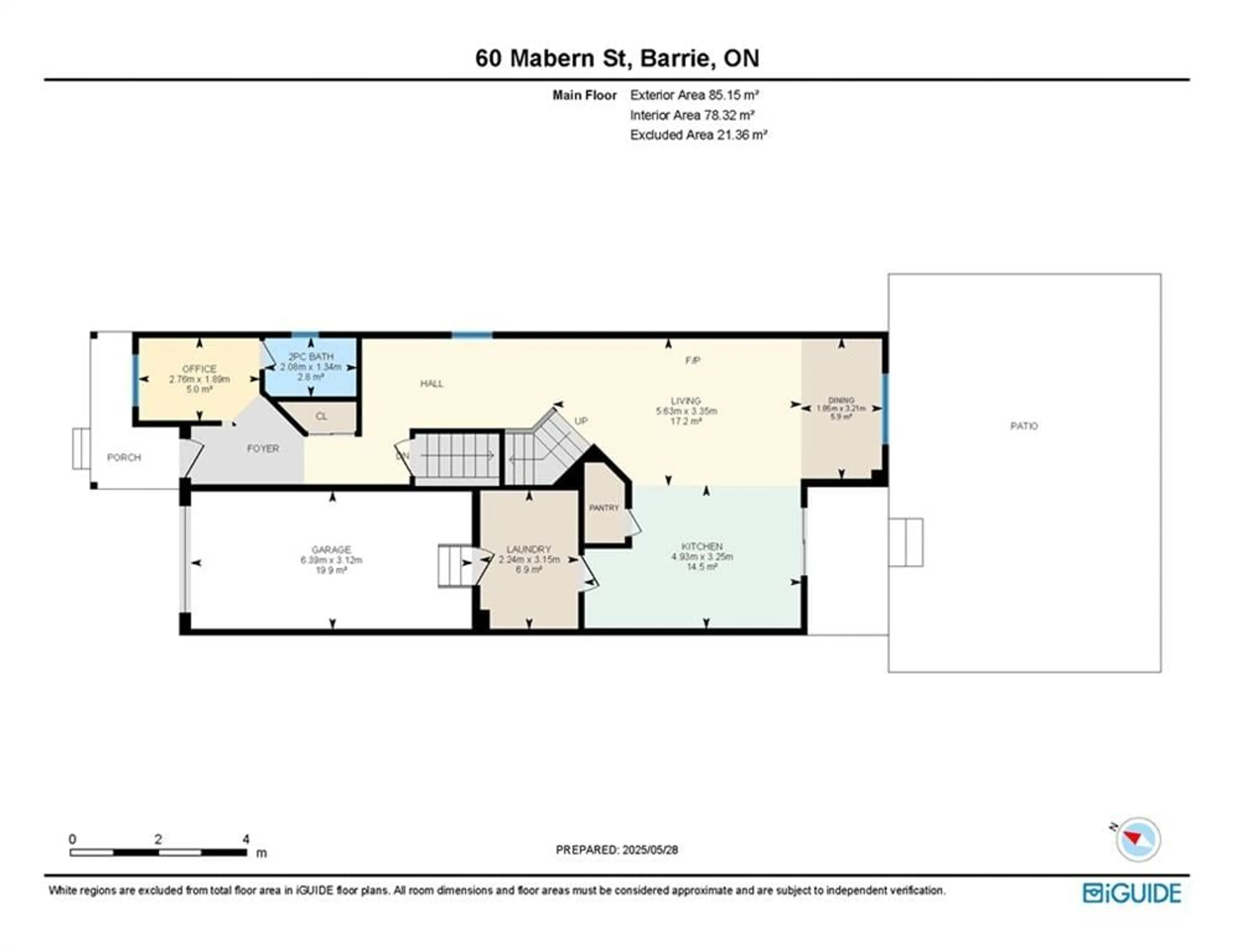 Floor plan for 60 Mabern St, Barrie Ontario L9J 0J2
