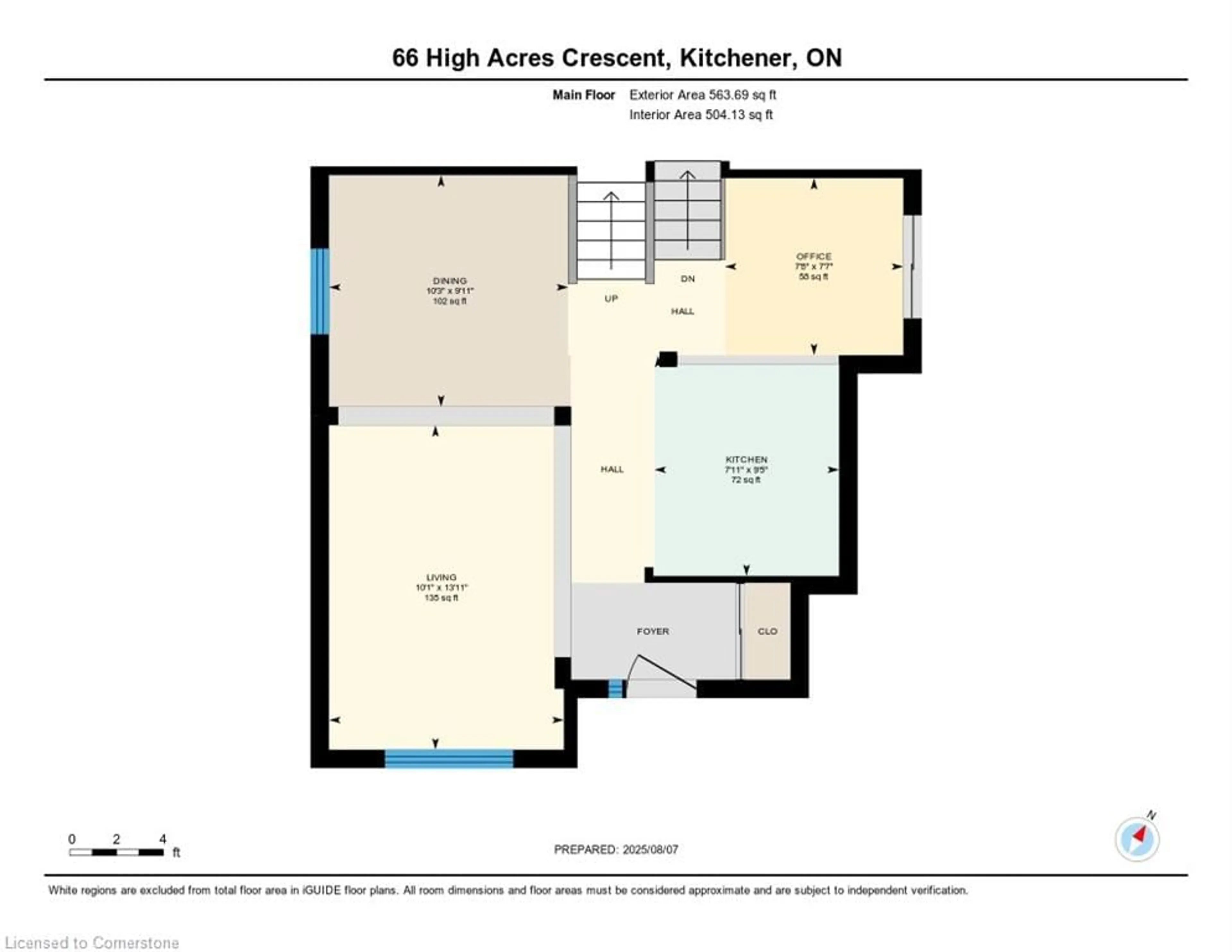 Floor plan for 66 High Acres Cres, Kitchener Ontario N2N 2S4