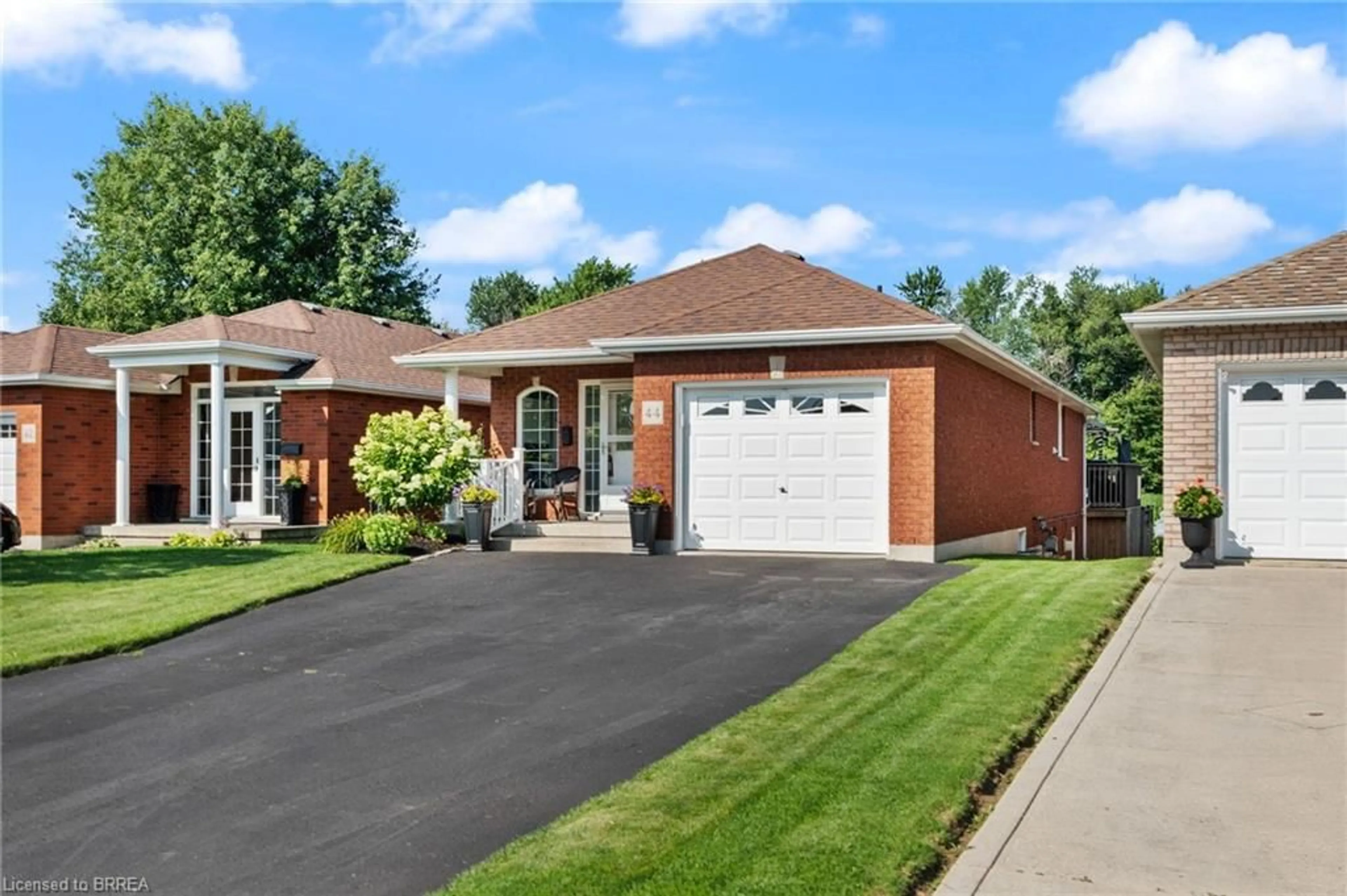 Home with brick exterior material, street for 44 Macpherson Dr, Paris Ontario N3L 4C8