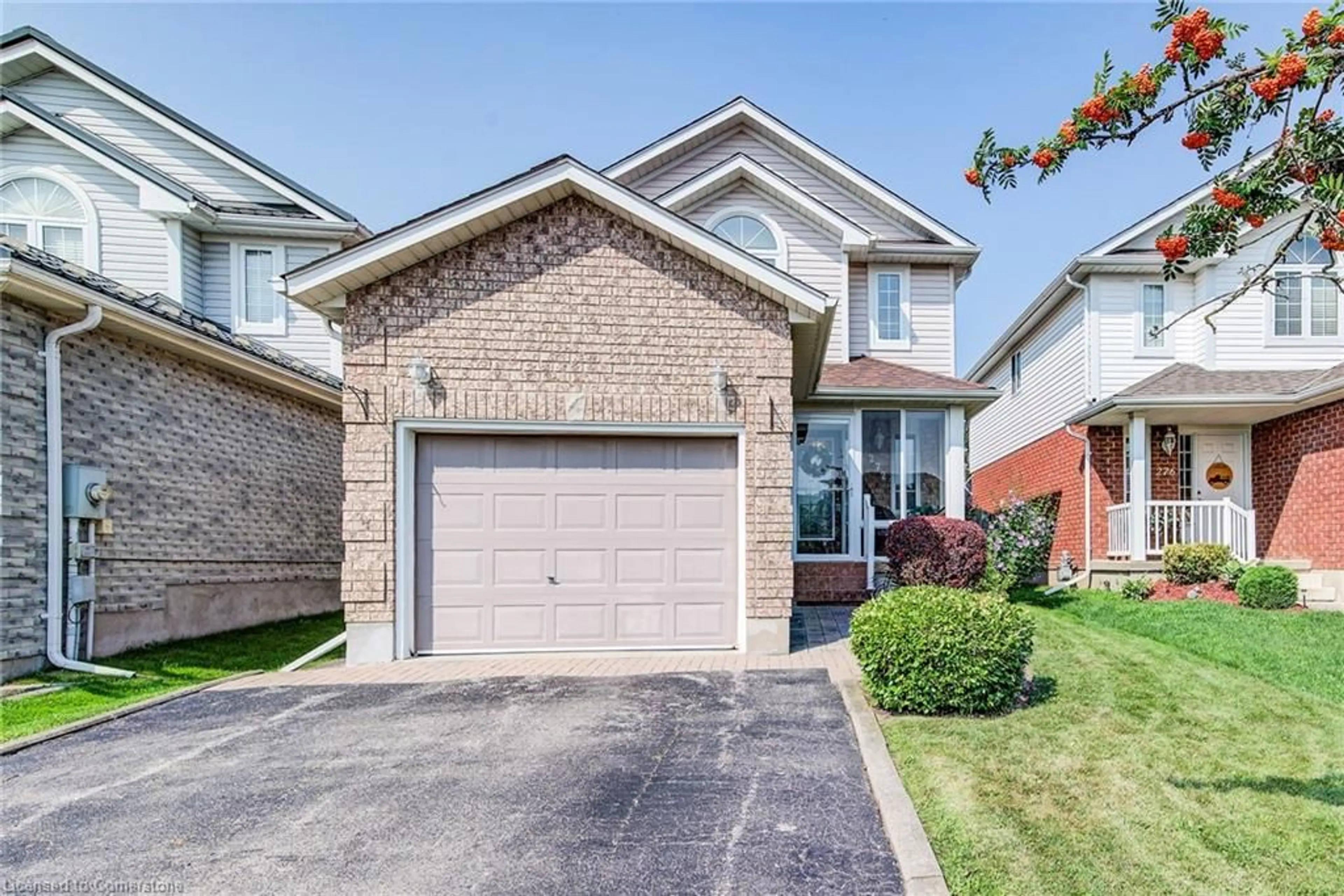 Home with brick exterior material, street for 272 Gatehouse Dr, Cambridge Ontario N1P 1E6