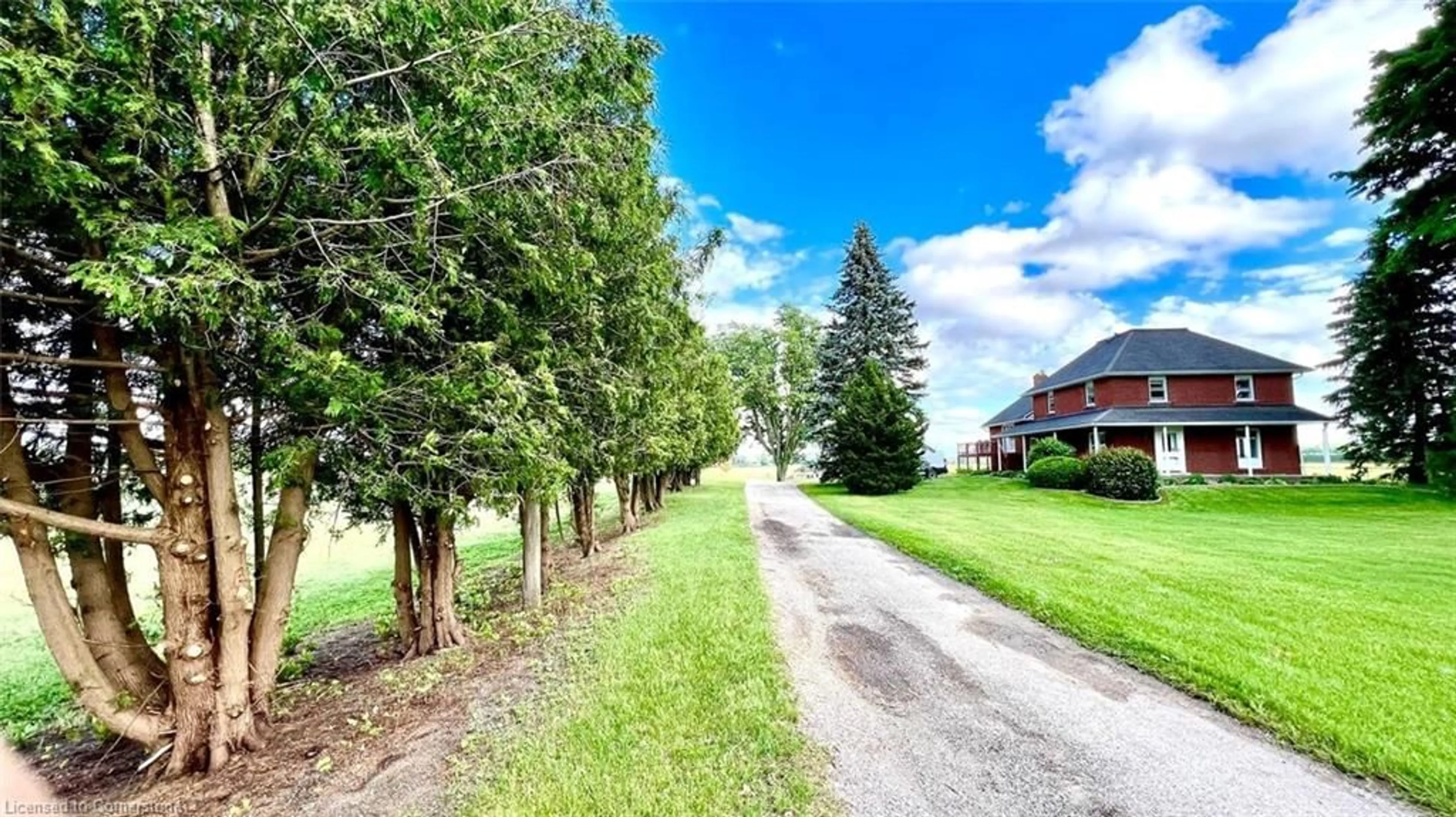 A pic from outside/outdoor area/front of a property/back of a property/a pic from drone, street for 1590 Middleton North Walsingham Rd, Walsingham Ontario N4B 2W4