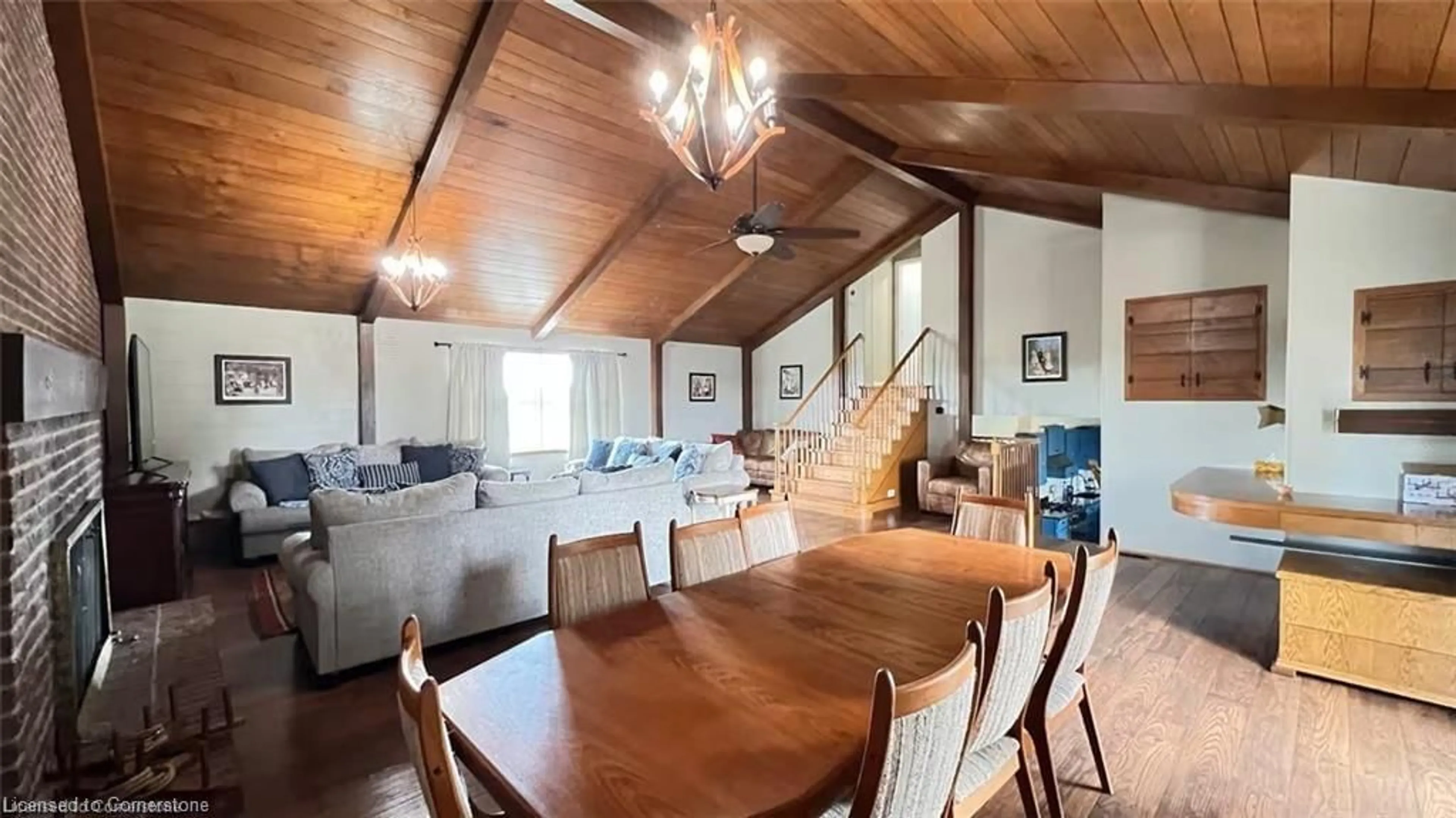 Dining room, wood/laminate floor for 1590 Middleton North Walsingham Rd, Walsingham Ontario N4B 2W4