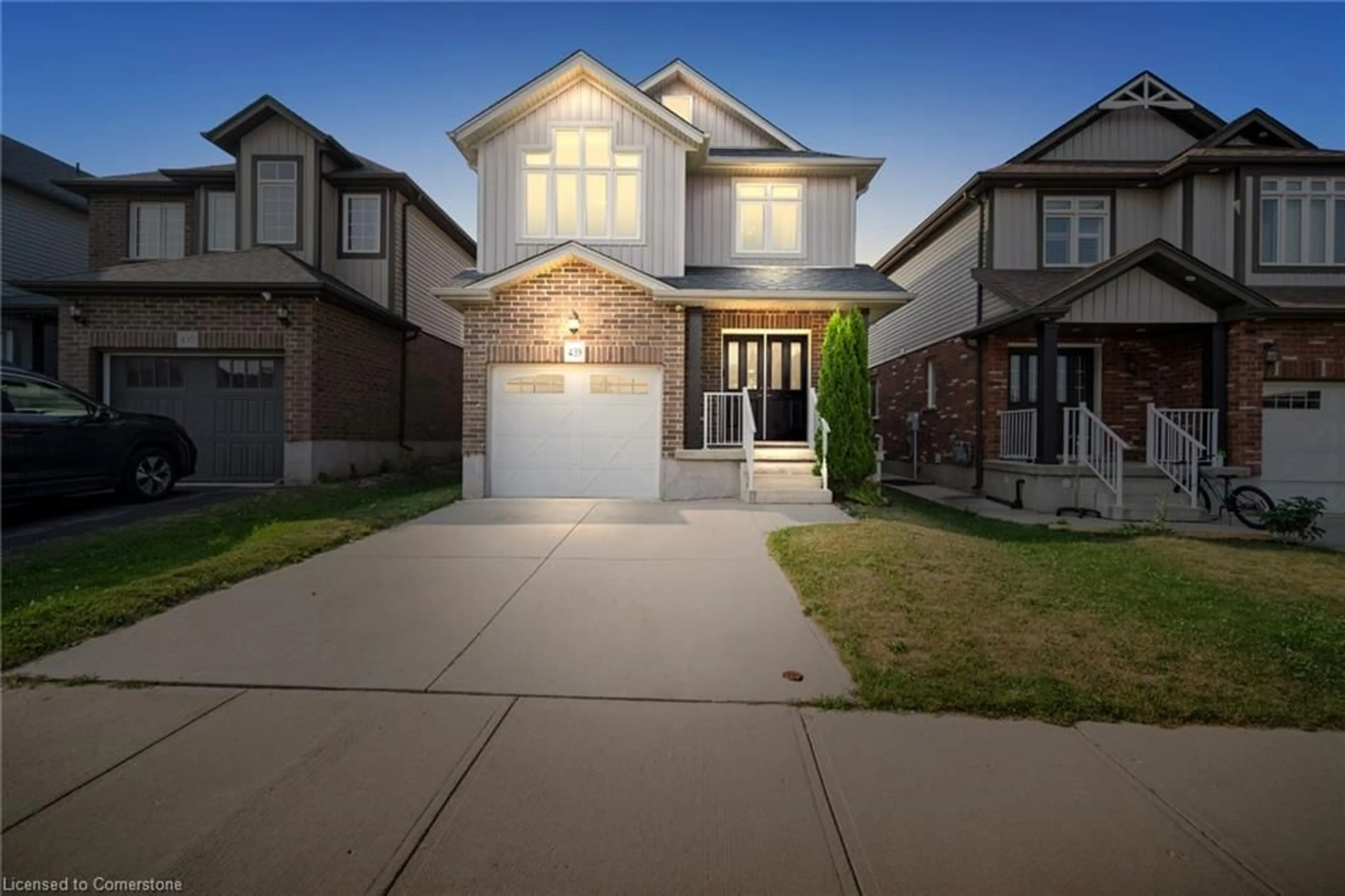 Home with brick exterior material, street for 439 Moorlands Crescent, Kitchener Ontario N2P 0C9