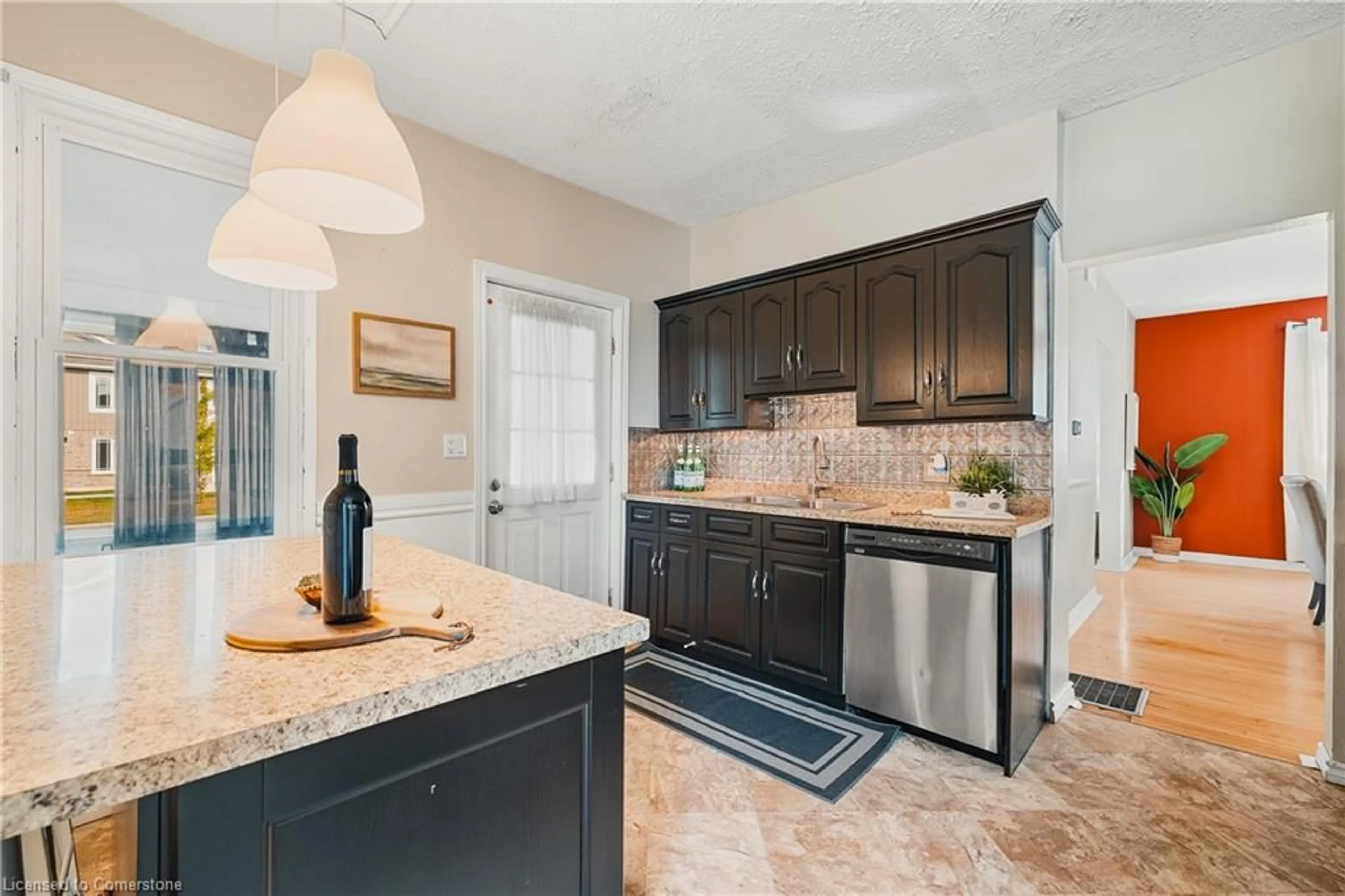 Open concept kitchen, ceramic/tile floor for 505 Wallace Ave, Listowel Ontario N4W 1Y6