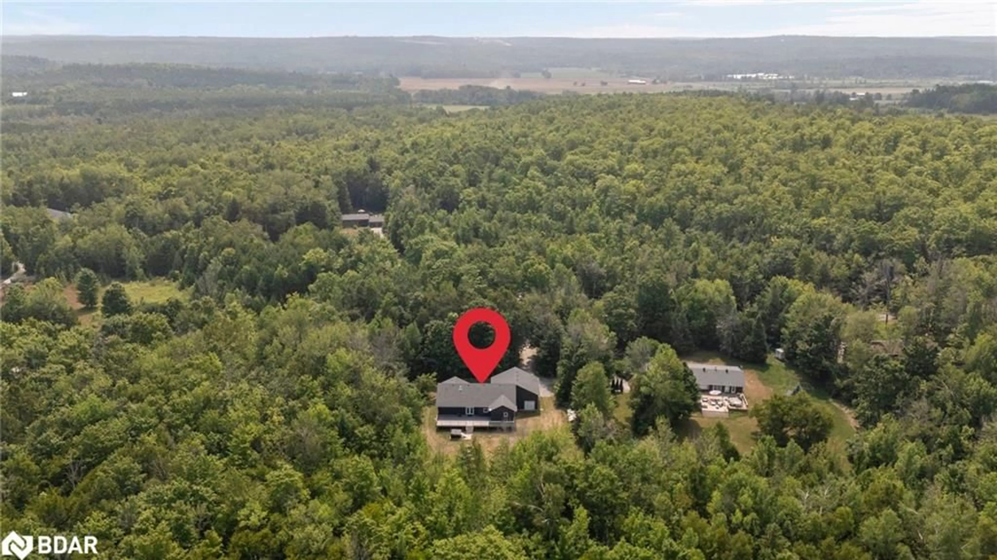 A pic from outside/outdoor area/front of a property/back of a property/a pic from drone, forest/trees view for 2326 Foxmead Road Rd, Coldwater Ontario L0K 1E0